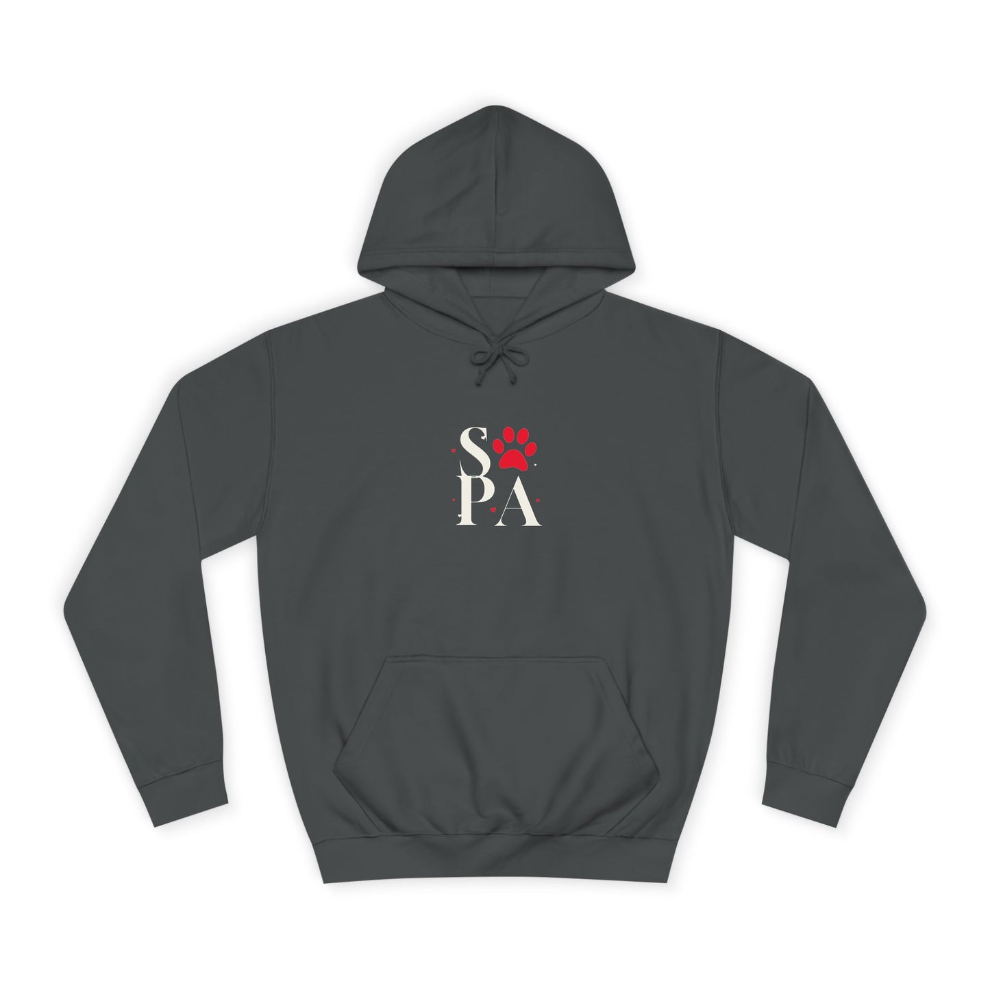 Cozy Hoodie with Paw Print | Unisex Sweatshirt, Gift for Animal Lovers, Apparel, Casual Wear, Birthday