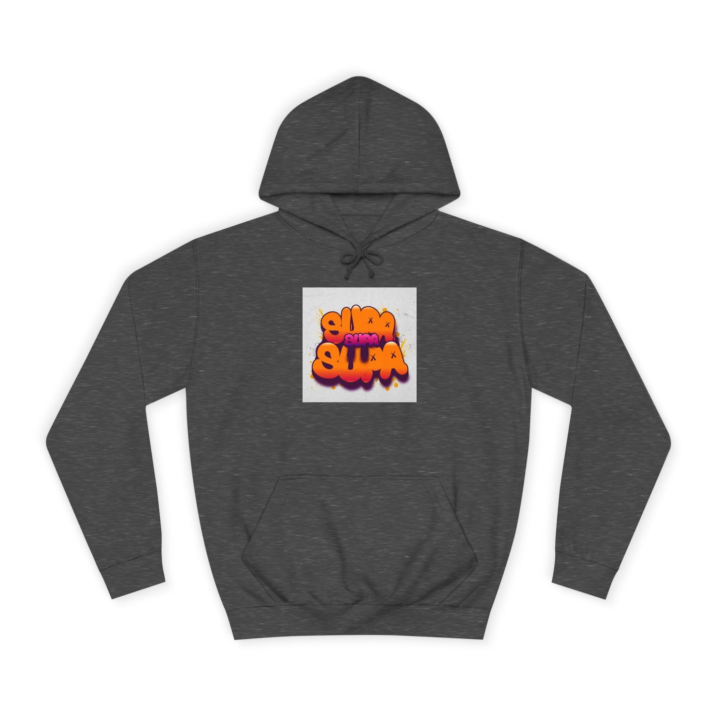 Vibrant Unisex Supa Supa Hoodie with Graffiti Design, Streetwear, Casual Wear, Gift, Fall Fashion, Trendy Spirit