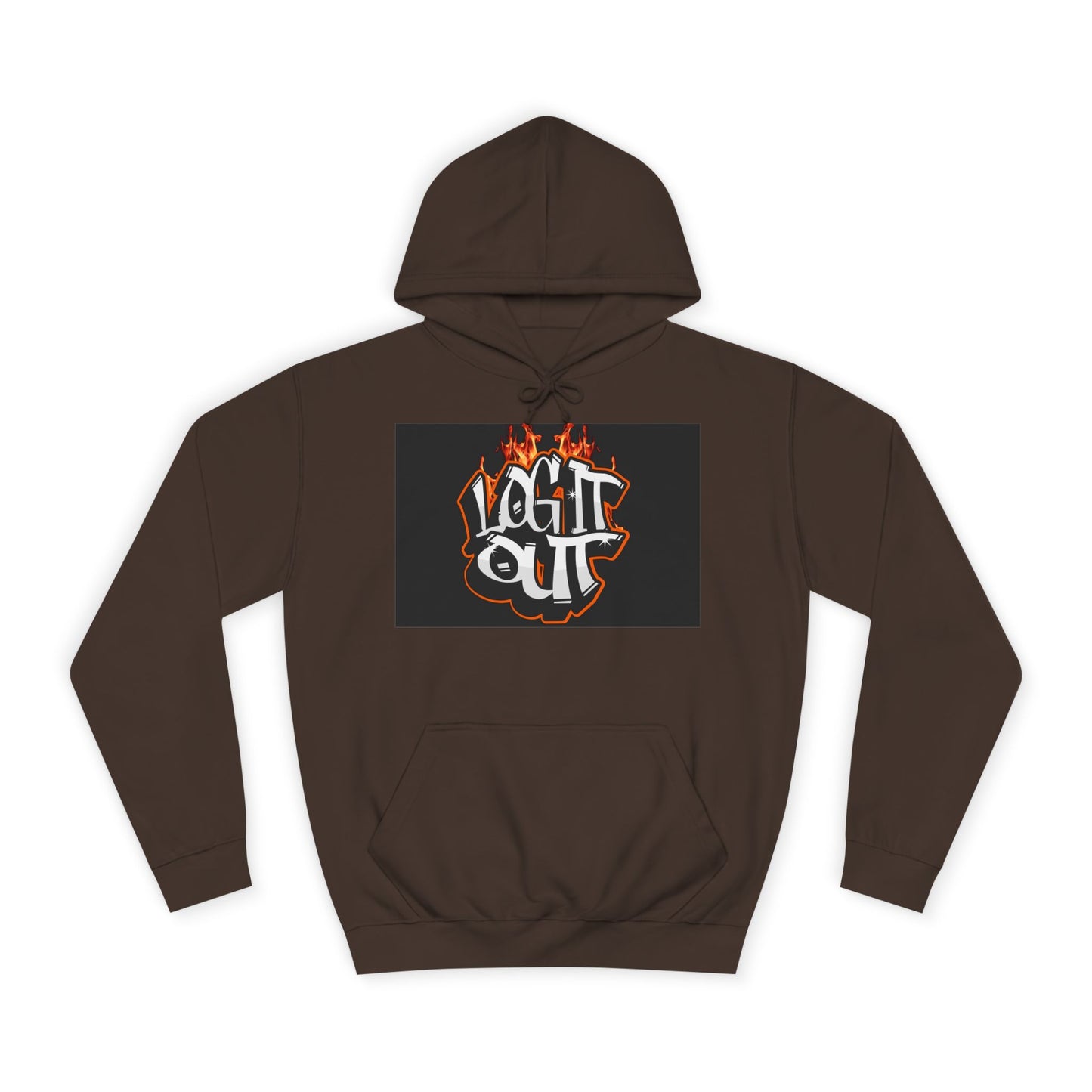 Stylish Unisex Hoodie with 'Log It Out' Design, Cozy Wear, Trendy Streetwear, Perfect for Parties