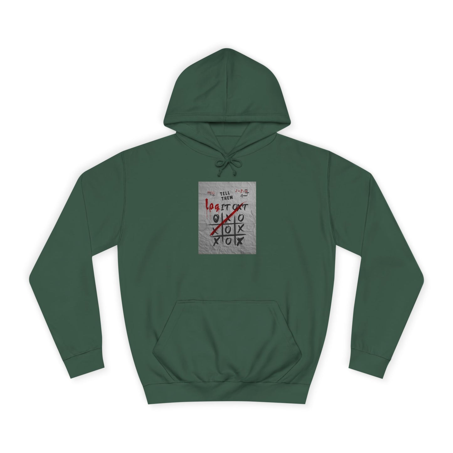 Unisex Log it out Hoodie with Graffiti Design - Trendy Sweatshirt, Custom Gear, Casual Wear, Gift for Cozy Layering