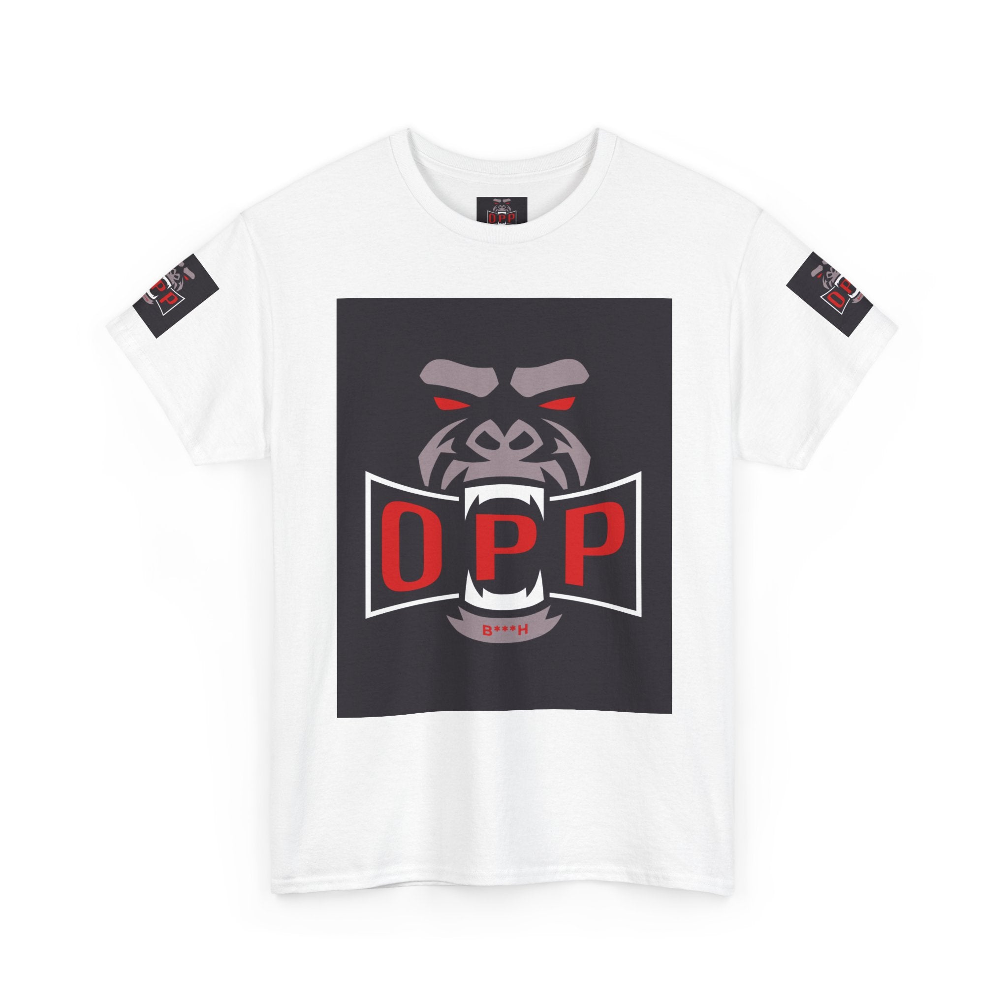Gorilla OPP Graphic Tee — Bold Red & Black Urban Streetwear Shirt
