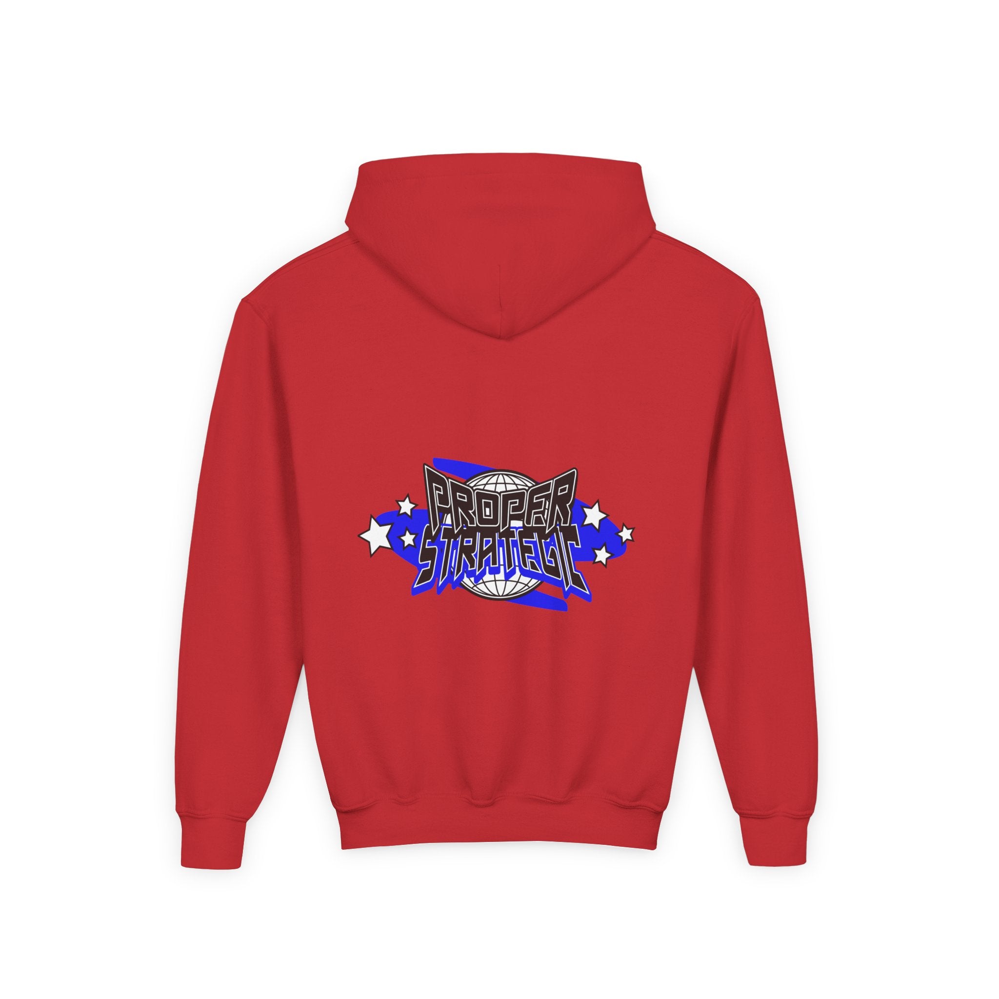 Youth Hoodie — 'Strategic' Graphic Pullover for Kids
