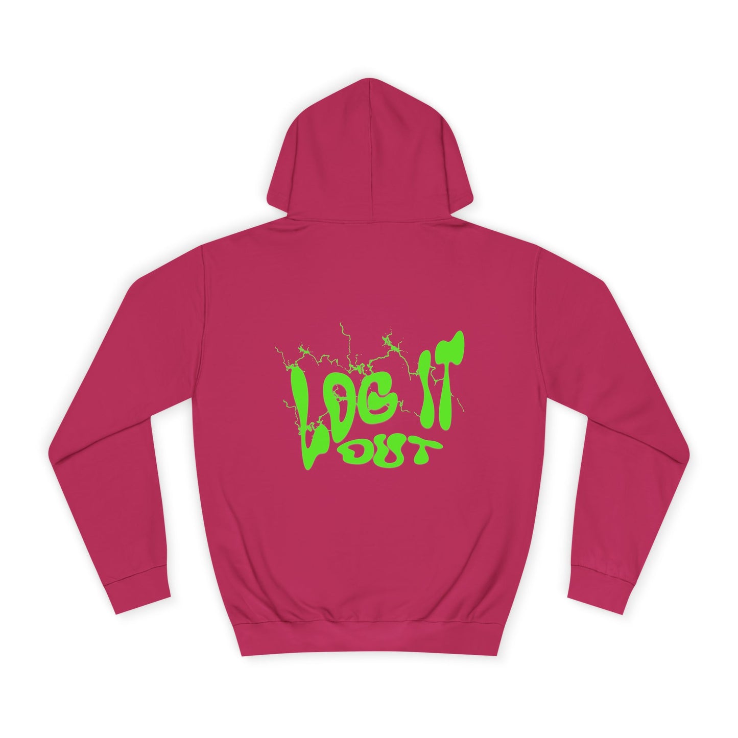 Vibrant Unisex Hoodie - "Log It Out" Motivational Wear, Perfect for Casual Days, Every day Life, Gift Eco-Friendly Style