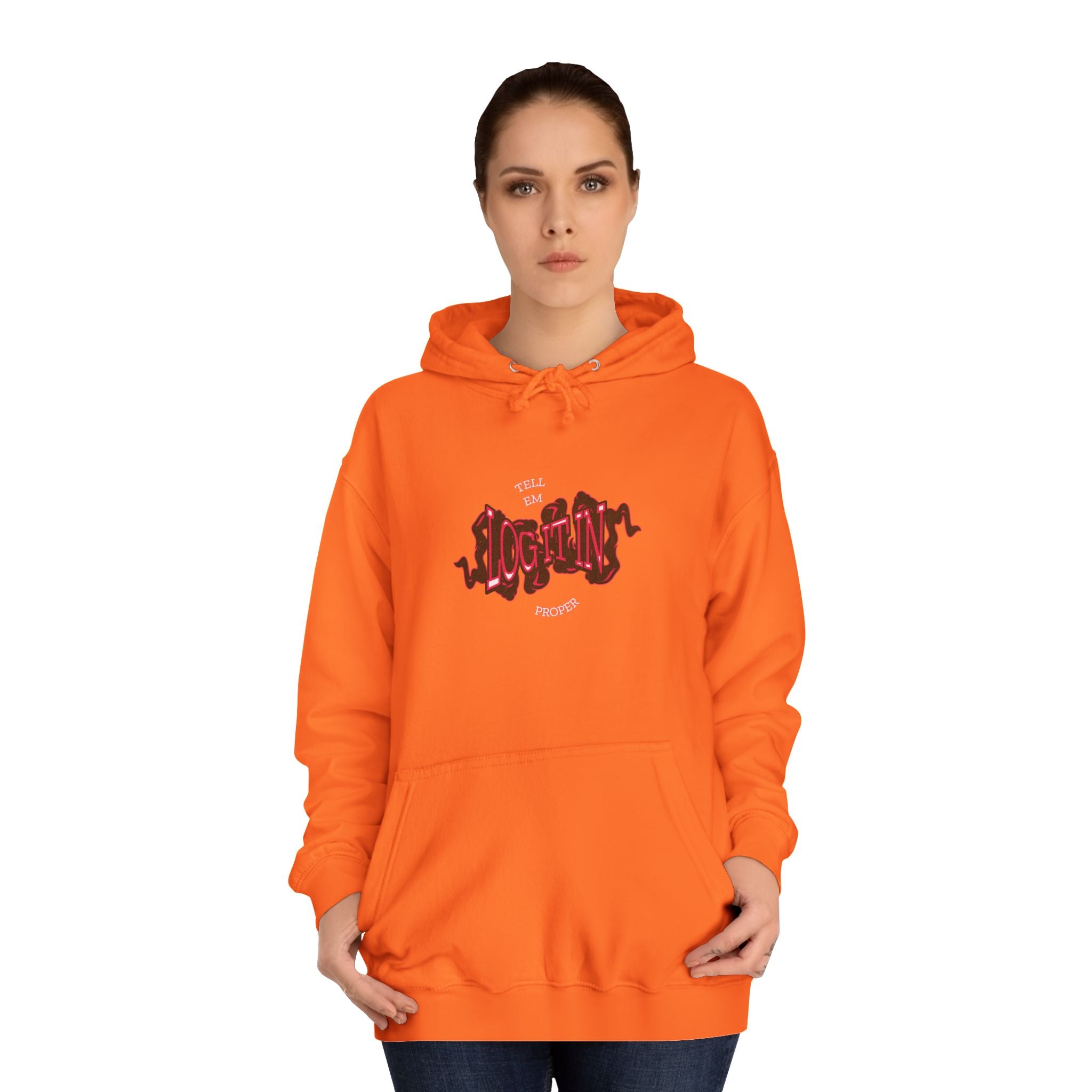 'Log it in'Hoodie for Unisex, Casual Wear, Trendy Apparel, Perfect for Everyday wear, Comfortable Fit