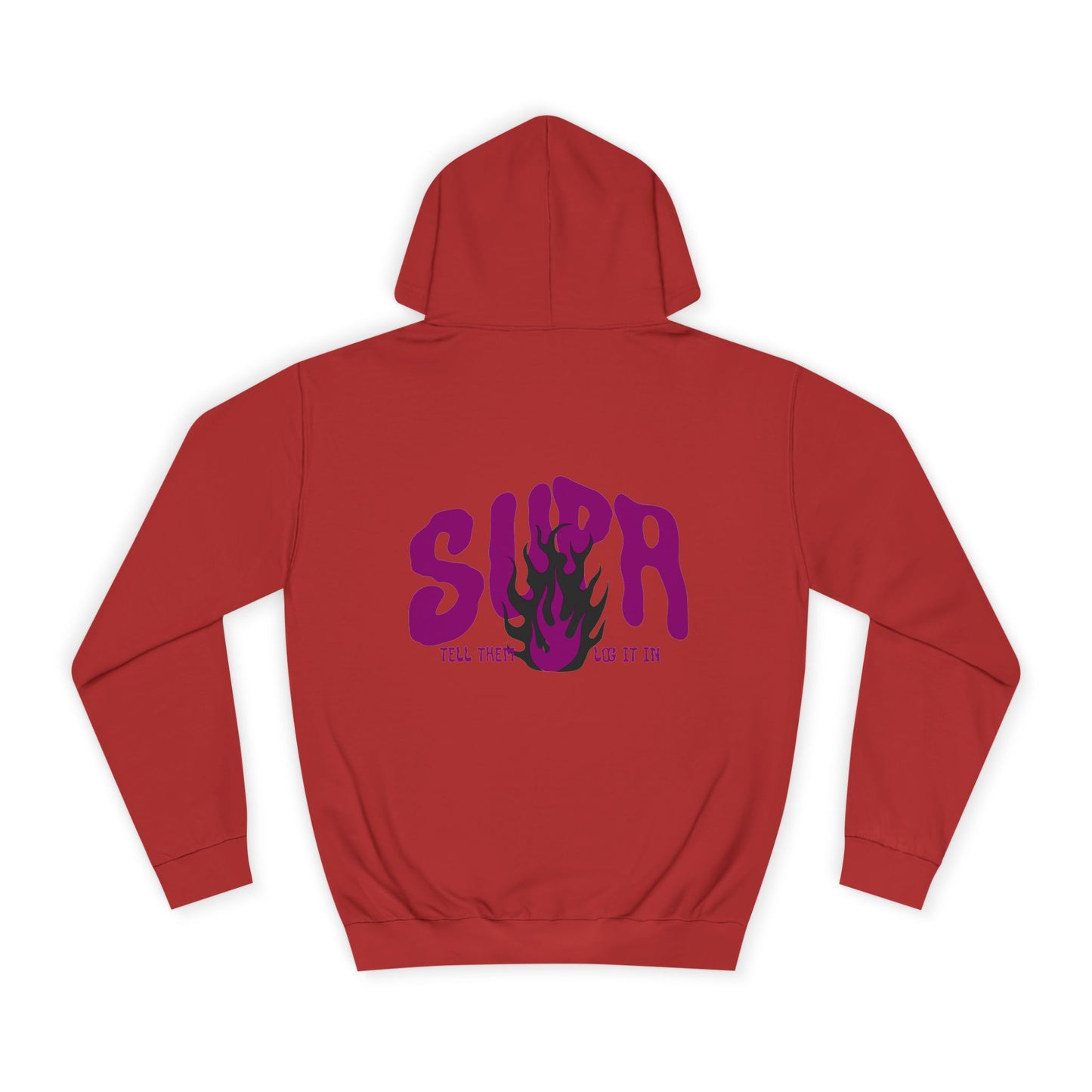 Trendy Unisex SUPA Hoodie with Unique Flame Design - Perfect for Any One, Casual Wear, Gifts, Streetwear, or Events
