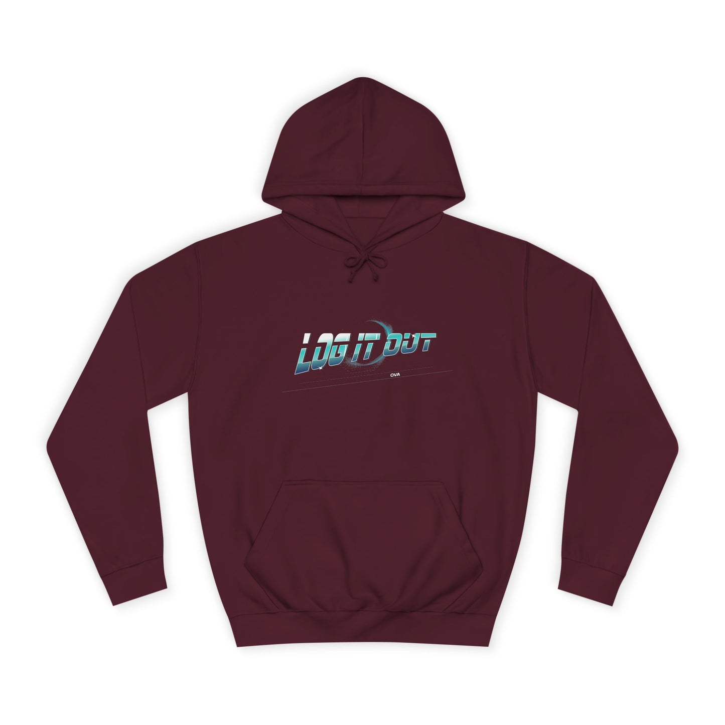 Unisex 'log it out' Hoodie with Retro Style, Ideal for Everyday Wear, Perfect for trendy wear,Gift for Friends