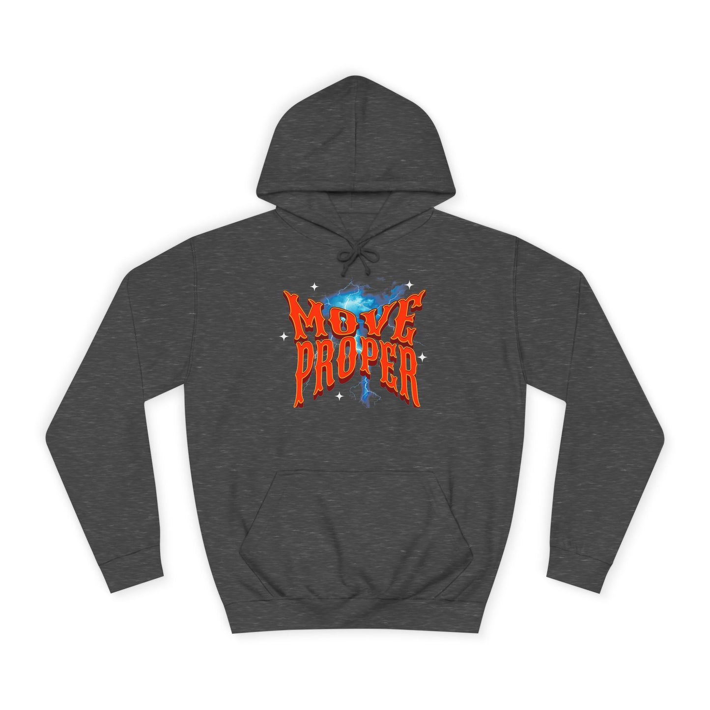 Unisex Hoodie - Move Proper Graphic, Trendy Casual Wear