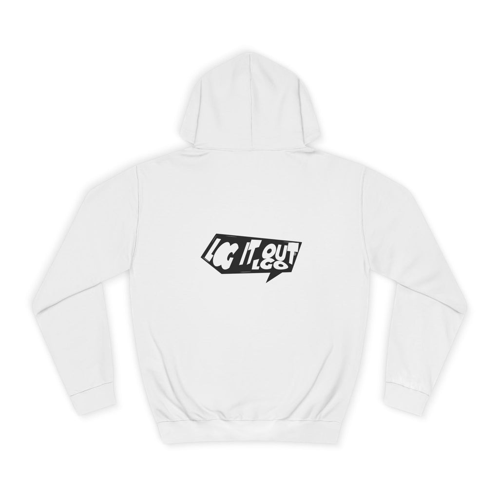 Chill Vibes Unisex Log it out Hoodie - Perfect for Campus Wear, Gifts, Casual Outfits, Fall/Winter Style, Cozy Fashion