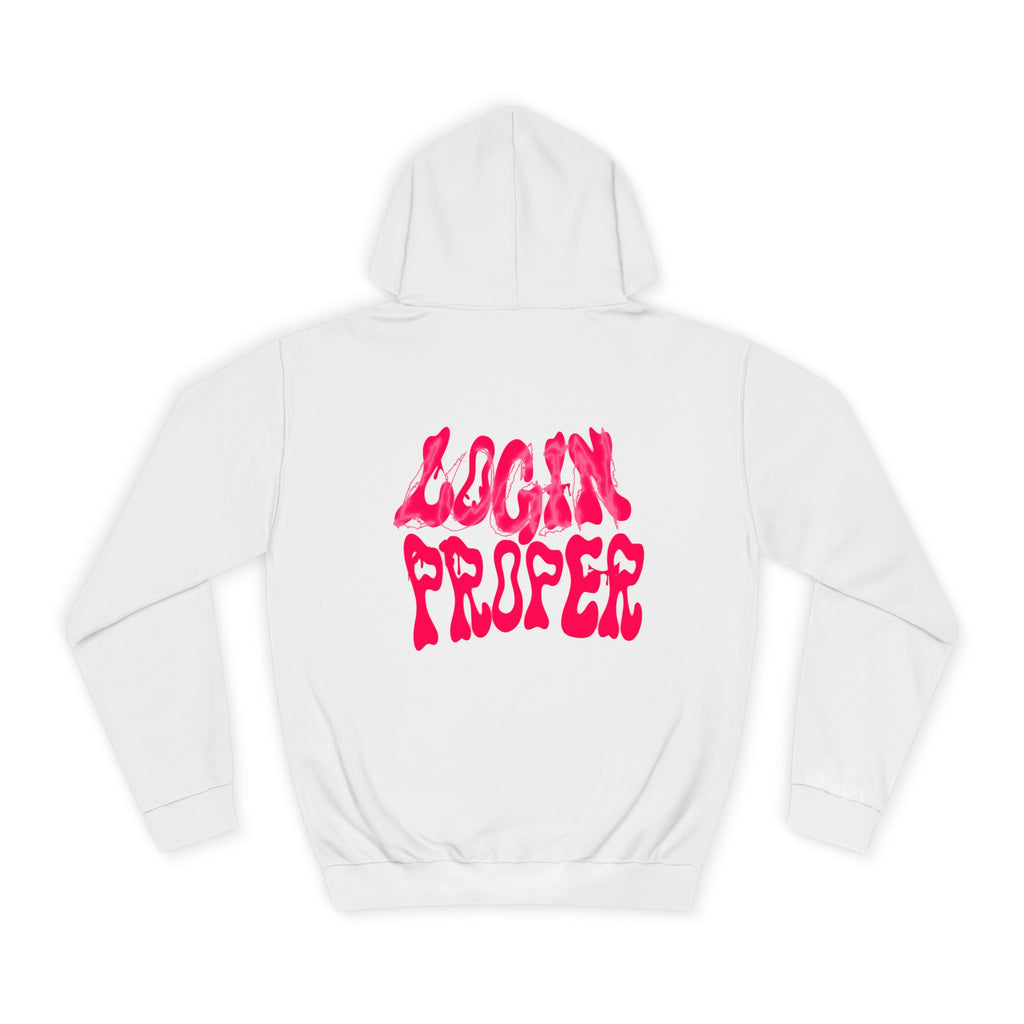Trendy Unisex Hoodie - 'LOGIN PROPER' Graphic Sweatshirt for, Casual Wear, Gifts' Events, Street Style