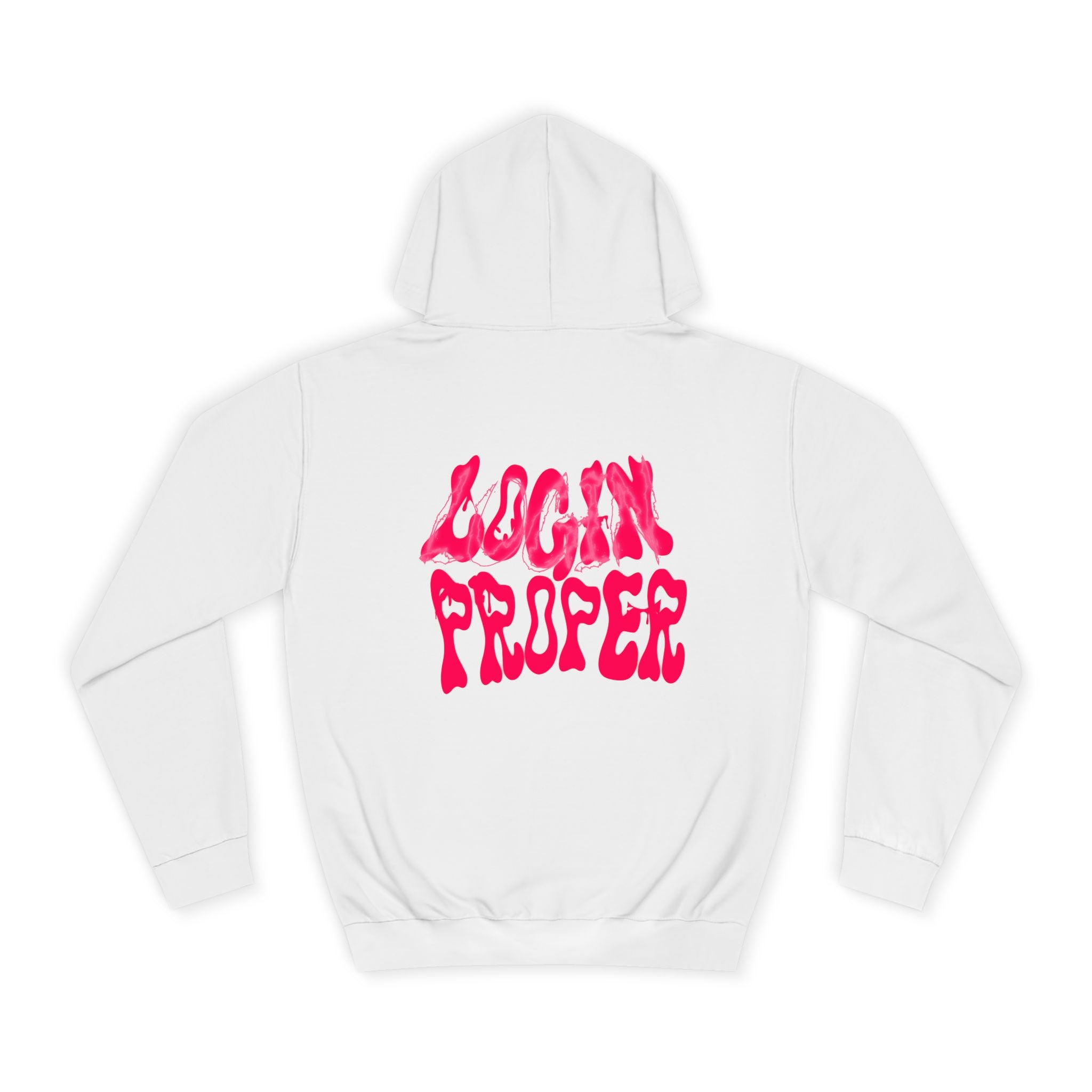 Trendy Unisex Hoodie - 'LOGIN PROPER' Graphic Sweatshirt for, Casual Wear, Gifts' Events, Street Style