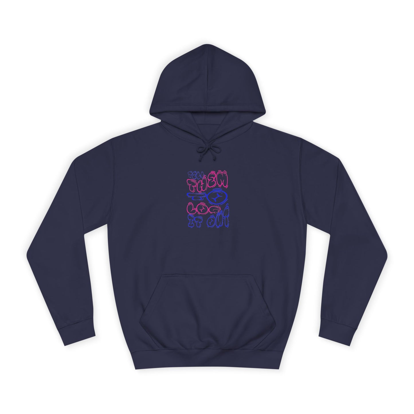Unisex Log it Out Hoodie with Motivational Design | Cozy Wear, Fun Apparel,Casual