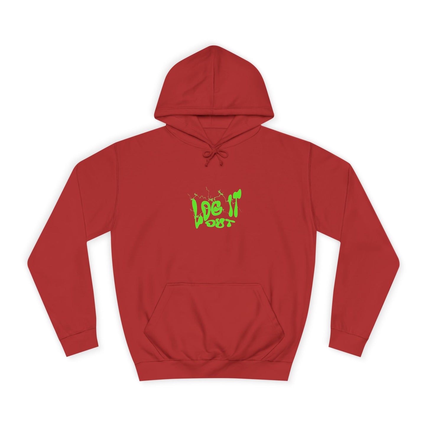 Vibrant Unisex Hoodie - "Log It Out" Motivational Wear, Perfect for Casual Days, Every day Life, Gift Eco-Friendly Style