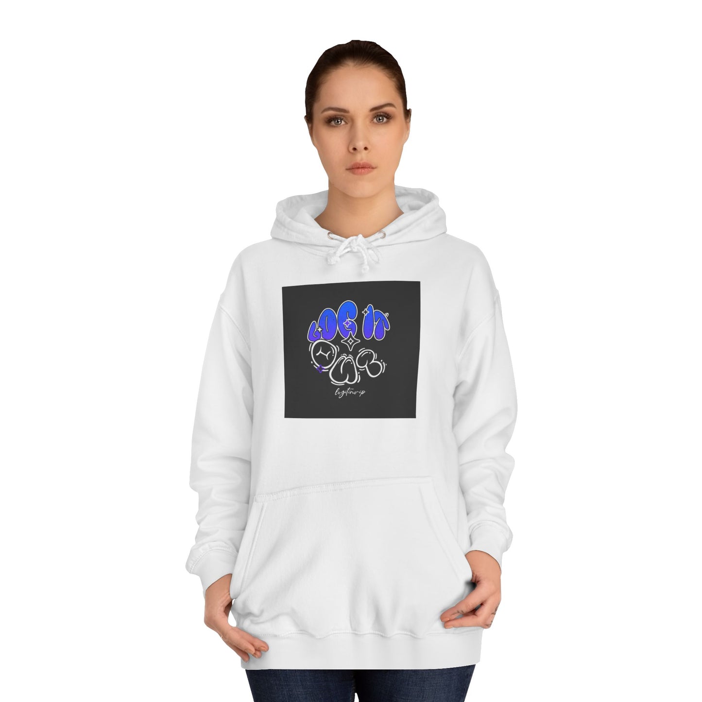 Vibrant Log it out Spirit Hoodie, Unisex Hoodie, Comfortable Sweatshirt, Graphic Hooded Sweatshirt,