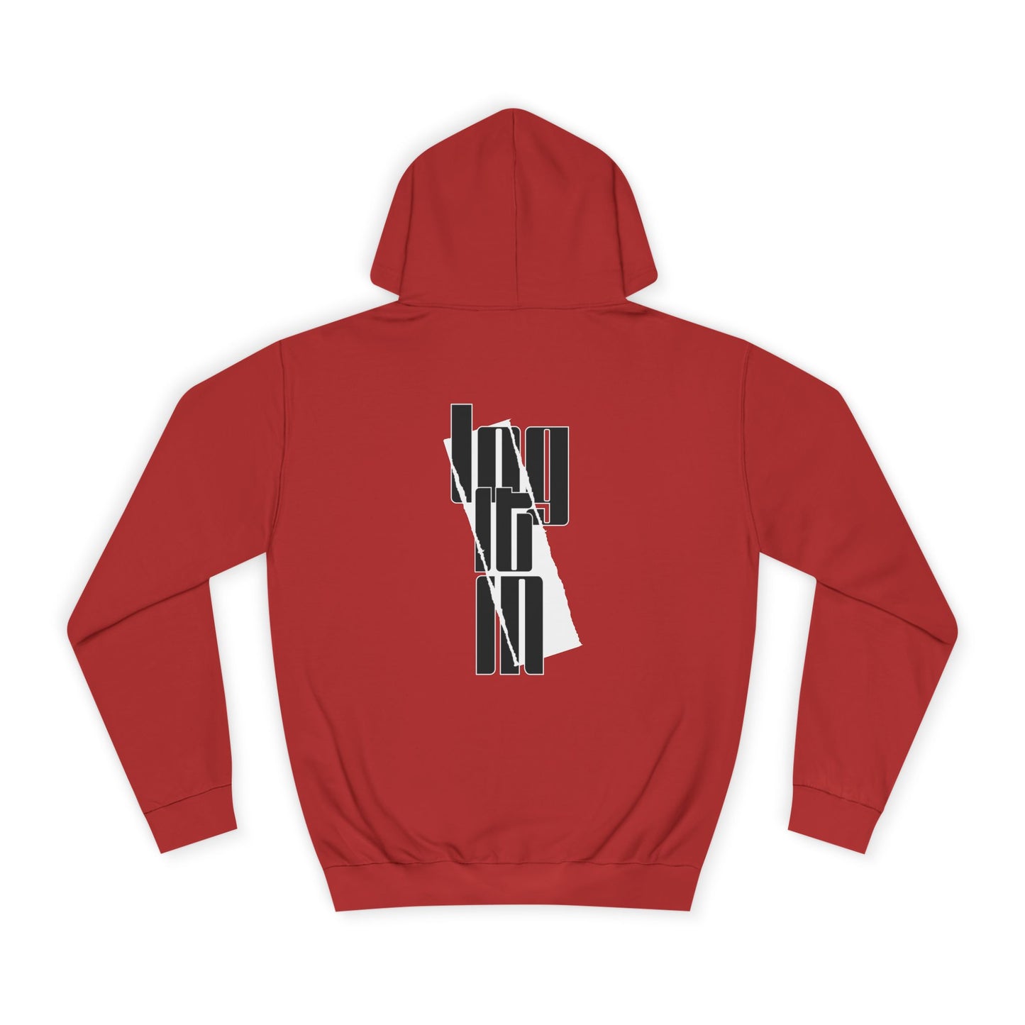 Unisex Log it in Hoodie with Contemporary Typography, Printed Sweatshirt, Ideal for Every day Life, Cozy Gift