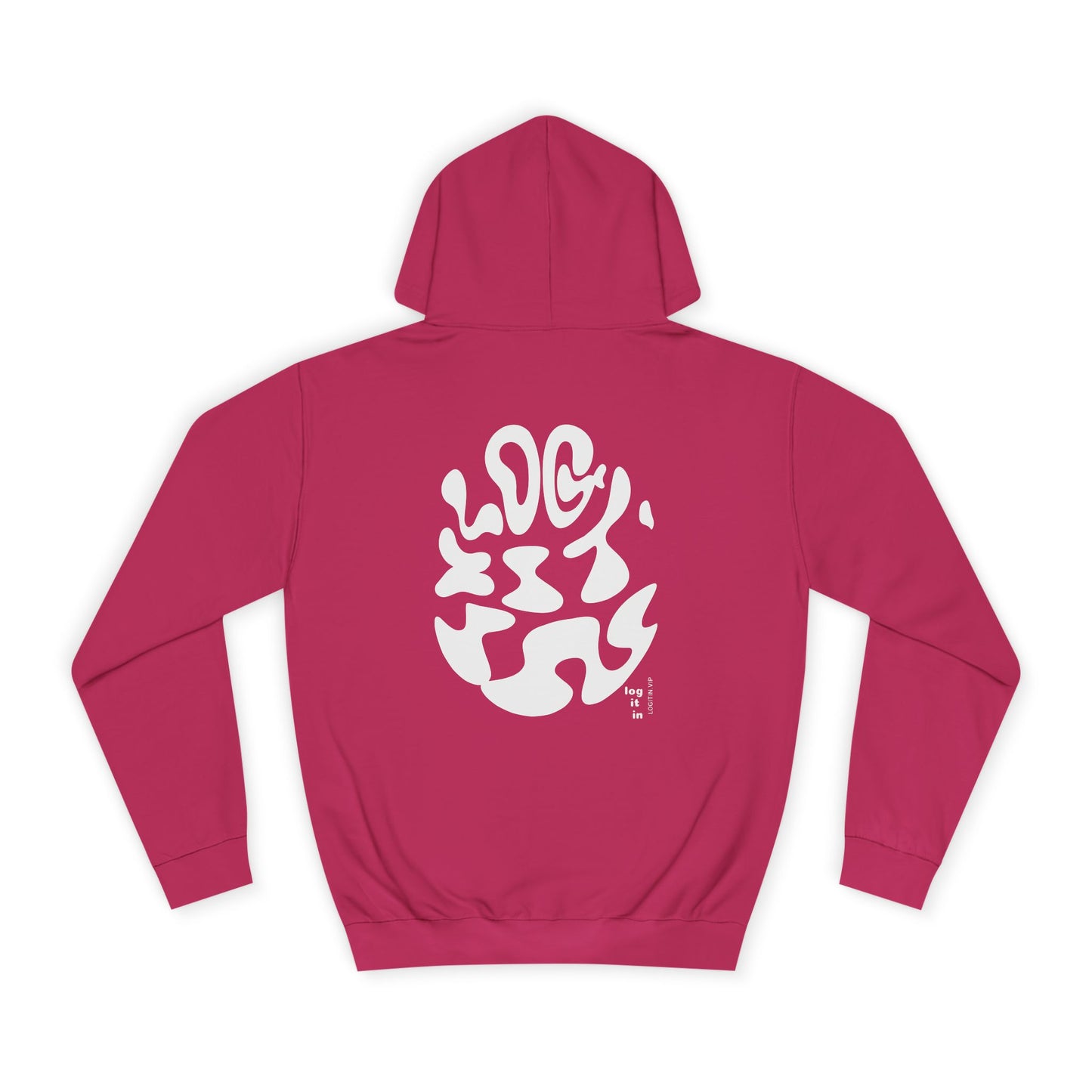 Unisex LOG IT IN Hoodie with Abstract Design - Cozy Sweatshirt for Casual Wear, Gift, Trendy Fashion