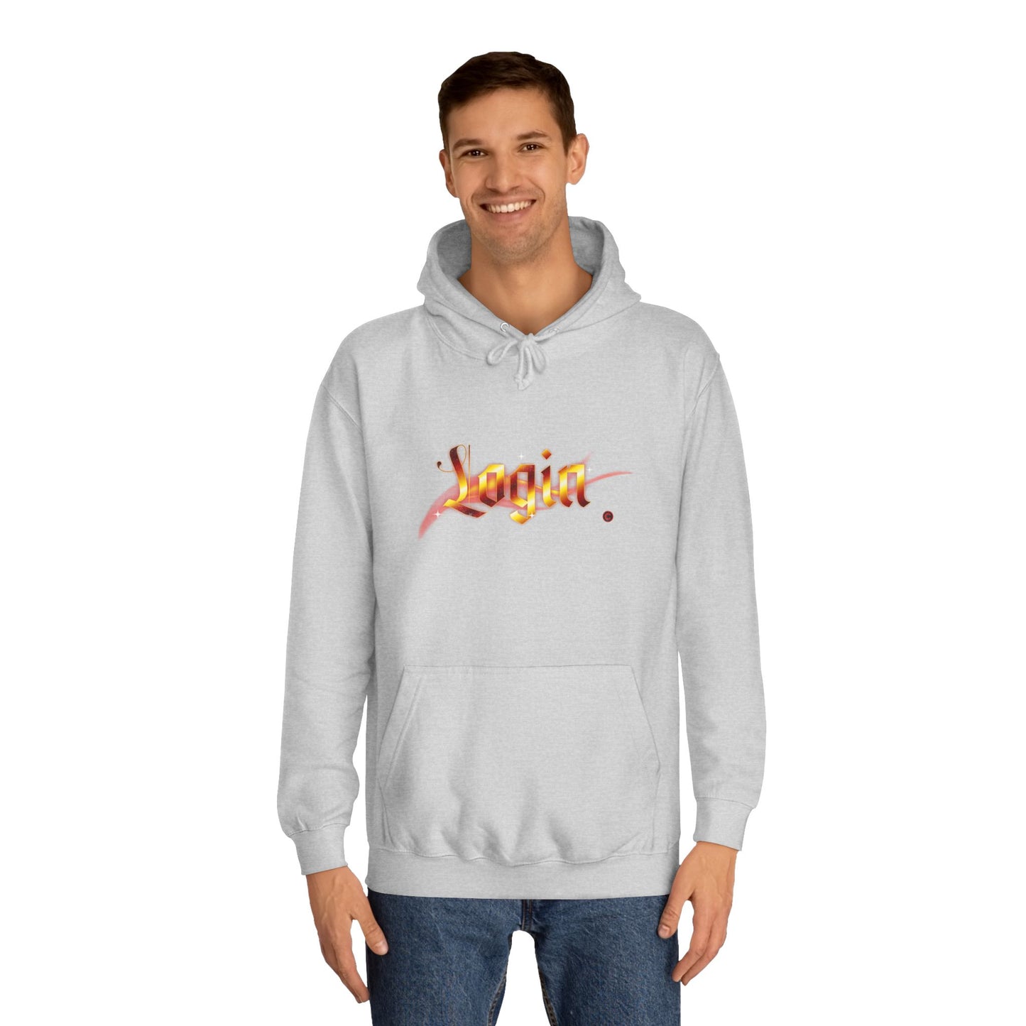 Aesthetic 'Login' Unisex Hoodie, Cozy Trendy Wear, Gift for Any One, Warm Casual Style, Trendy Hoodie