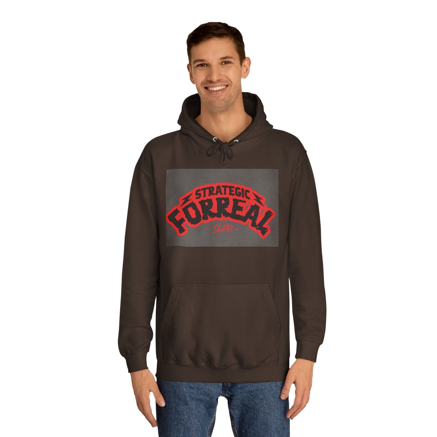 Unisex Hoodie - Strategic Forreal Design, Perfect for Casual Wear