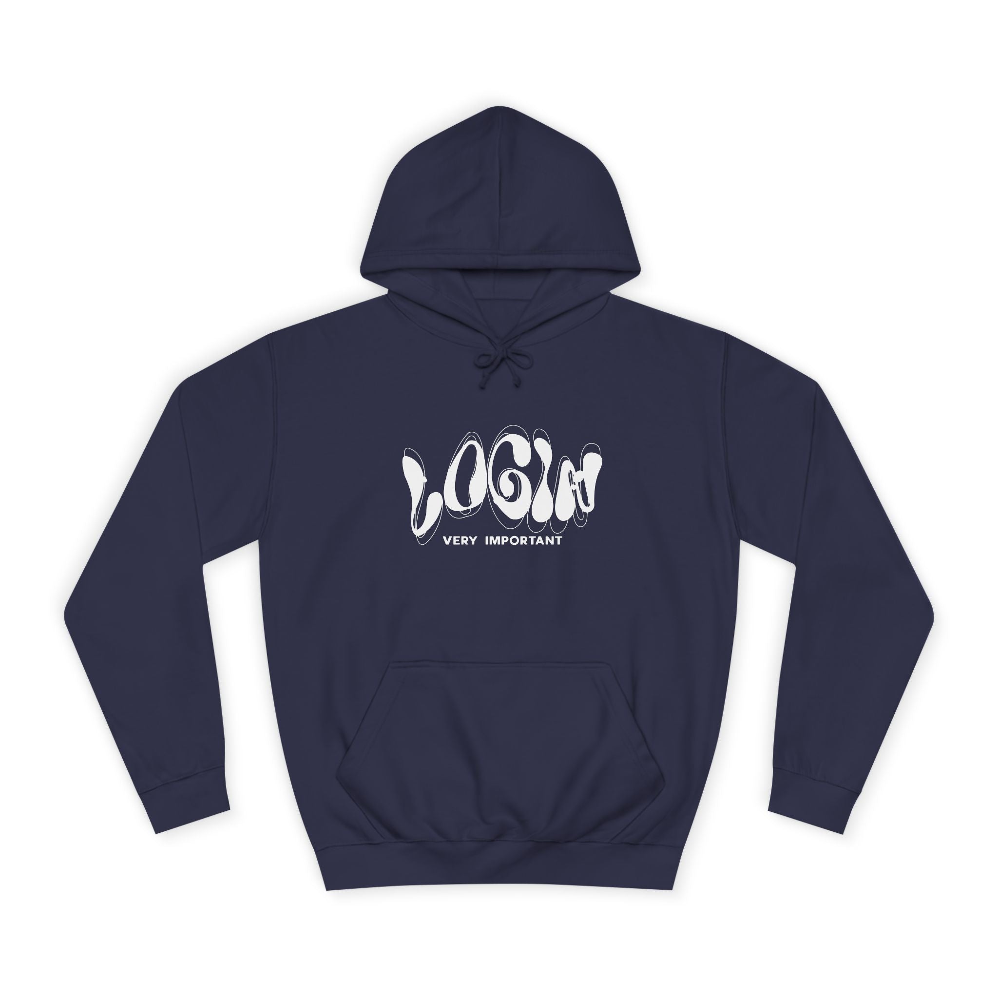 Cool College Unisex Hoodie - LOGIN, Apparel, Funny Hoodie, Gift, Cozy Wear,Trendy Fashion