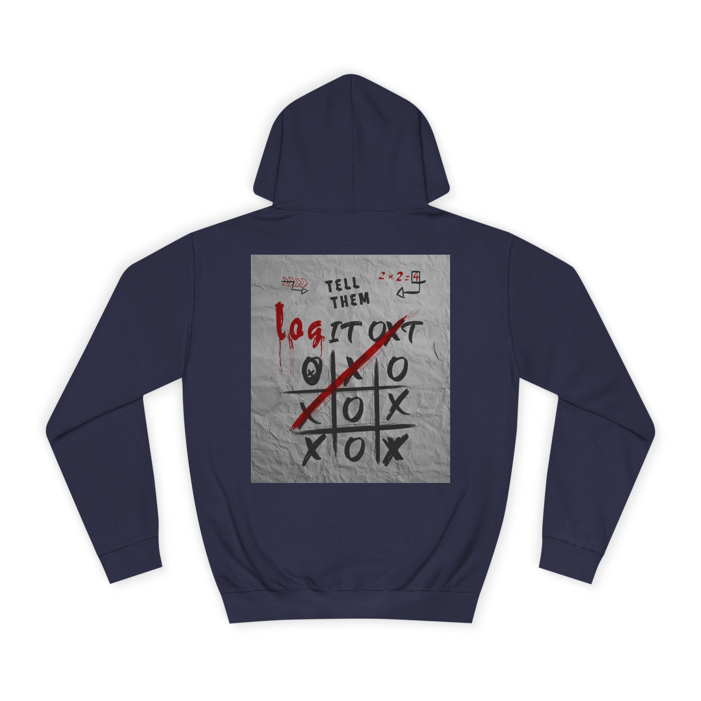 Unisex Log it out Hoodie with Graffiti Design - Trendy Sweatshirt, Custom Gear, Casual Wear, Gift for Cozy Layering