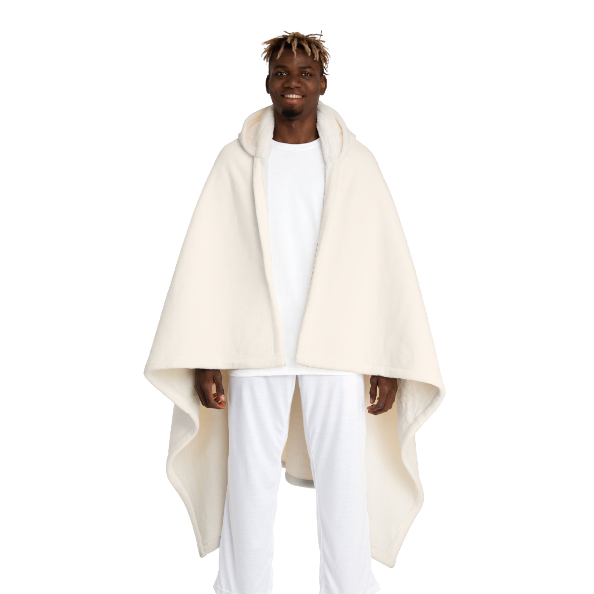 Hooded "Log it out" Sherpa Blanket