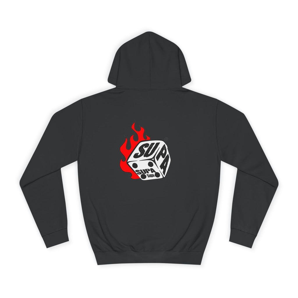 Cool Fire Graphic Unisex SUPA Hoodie, Apparel, Streetwear, Casual Wear, Unique Hooded Sweatshirt