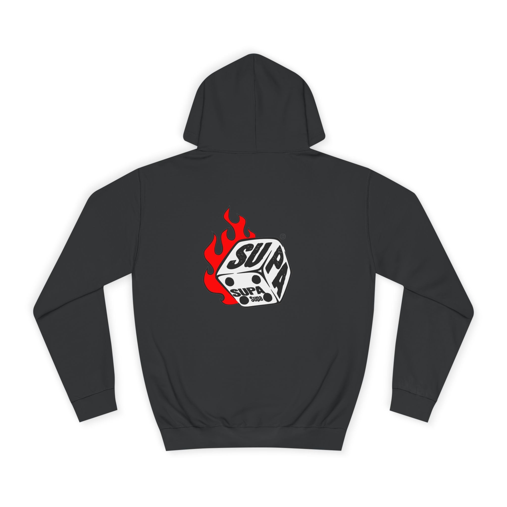 Cool Fire Graphic Unisex SUPA Hoodie, Apparel, Streetwear, Casual Wear, Unique Hooded Sweatshirt