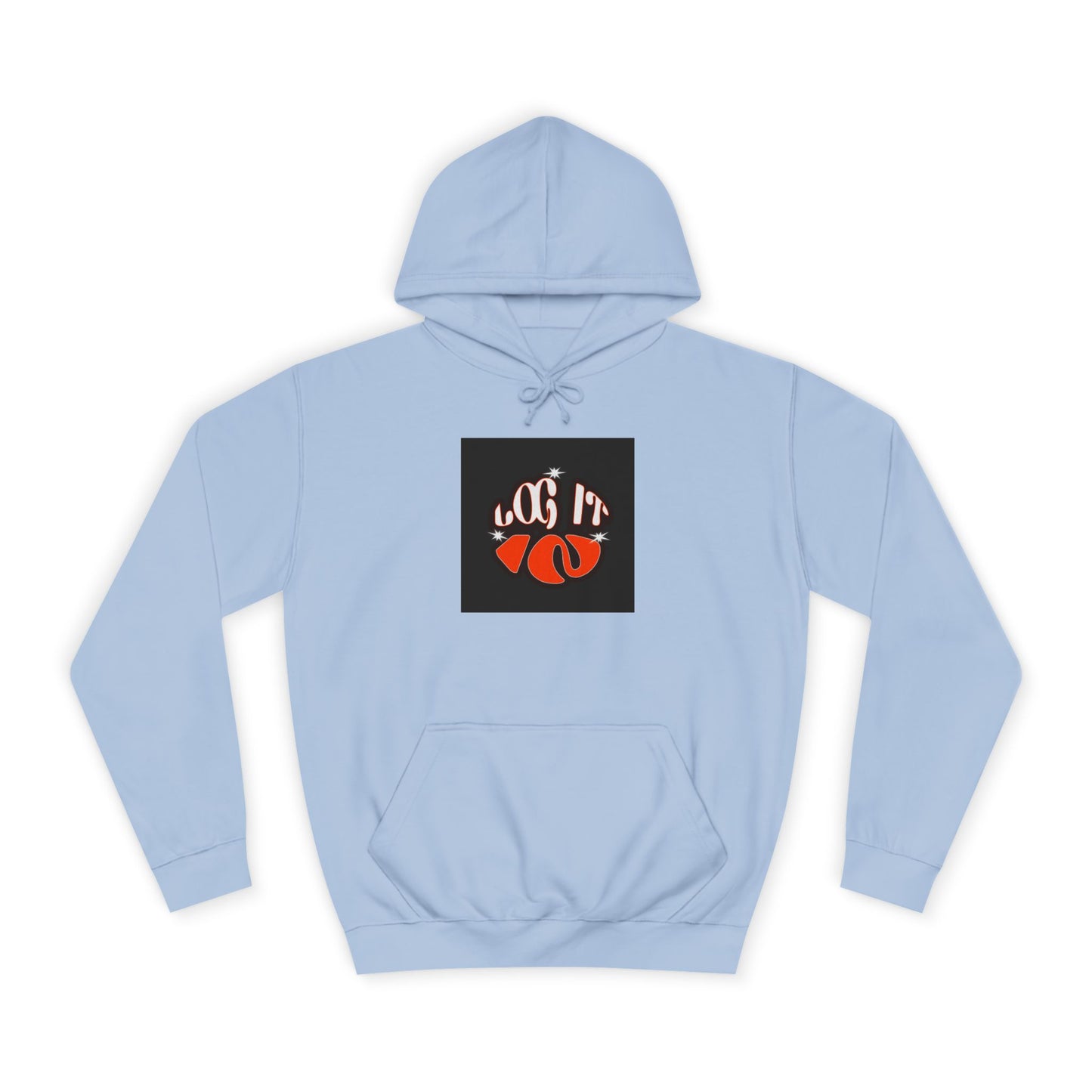 Trendy Unisex Log it in Hoodie, Casual Wear, custom Gear, Gift, Relaxed Fit