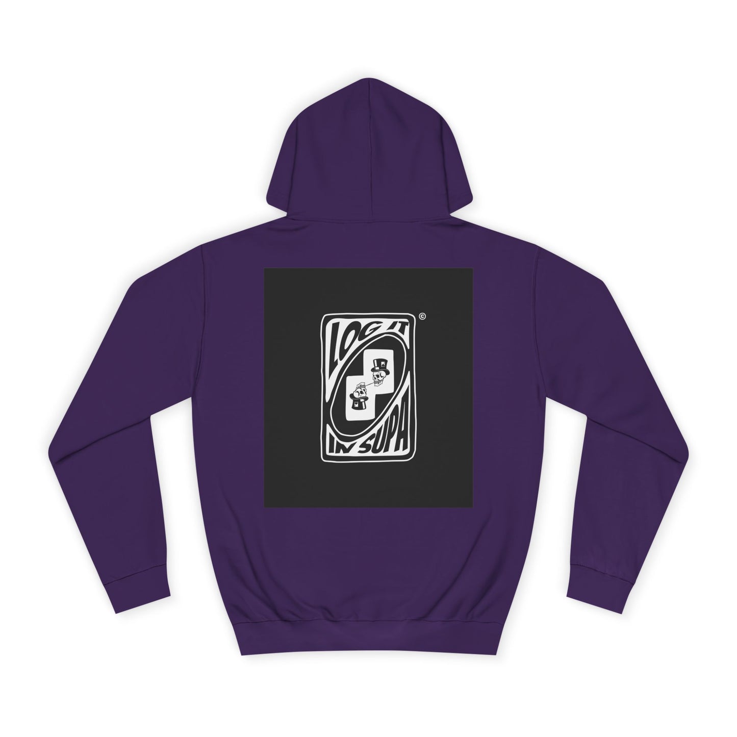 Unisex Log it in Hoodie with Unique Graphic Design, Ideal for Custom Wear, Gifts for Graduates, Cool Streetwear