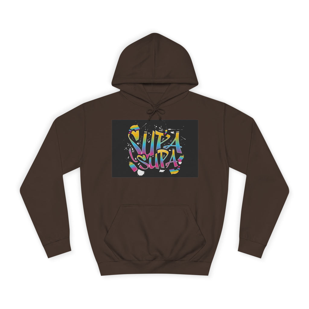 Colorful Unisex Supa Supa Hoodie, Casual Sweatshirt, Vibrant Apparel, Streetwear Hoodie