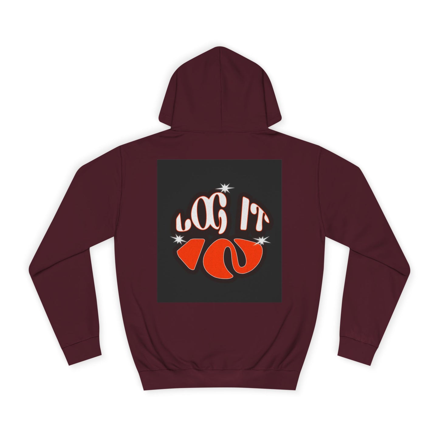 Trendy Unisex Log it in Hoodie, Casual Wear, custom Gear, Gift, Relaxed Fit