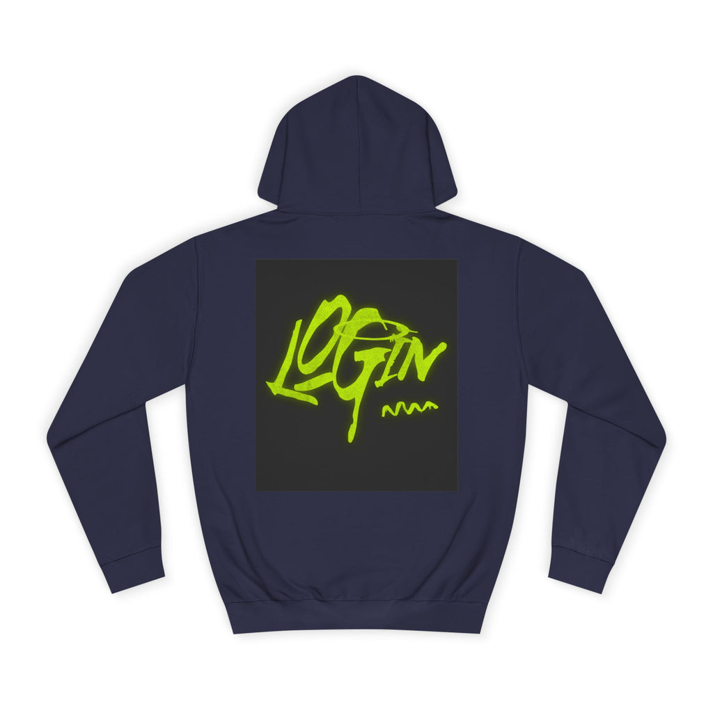 Trendy Unisex Hoodie - 'LOGIN' Graphic Design