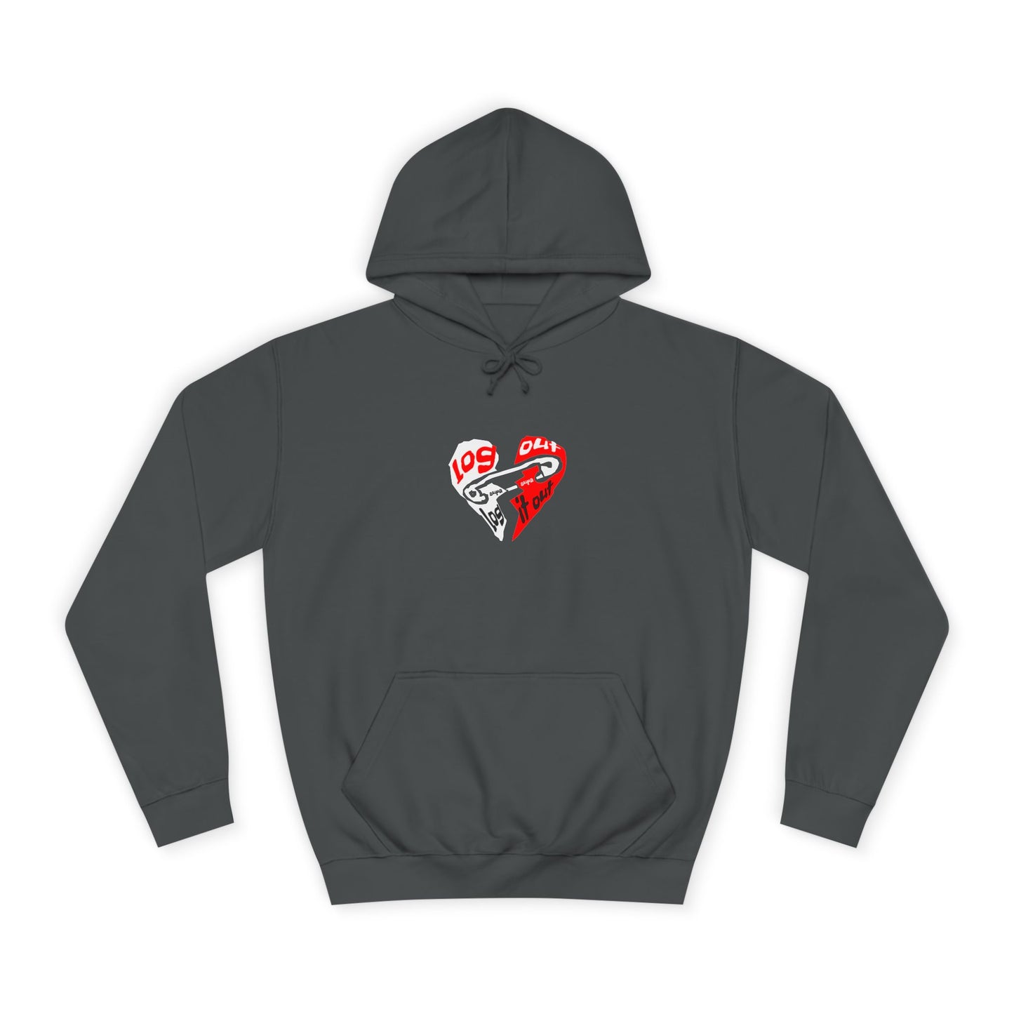 Unisex Log it out Hoodie with Heart Design | Comfortable Sweatshirt for Any One| Perfect for Events, Gifts