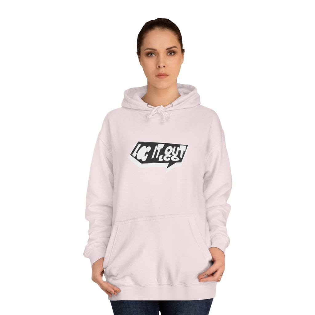 Chill Vibes Unisex Log it out Hoodie - Perfect for Campus Wear, Gifts, Casual Outfits, Fall/Winter Style, Cozy Fashion