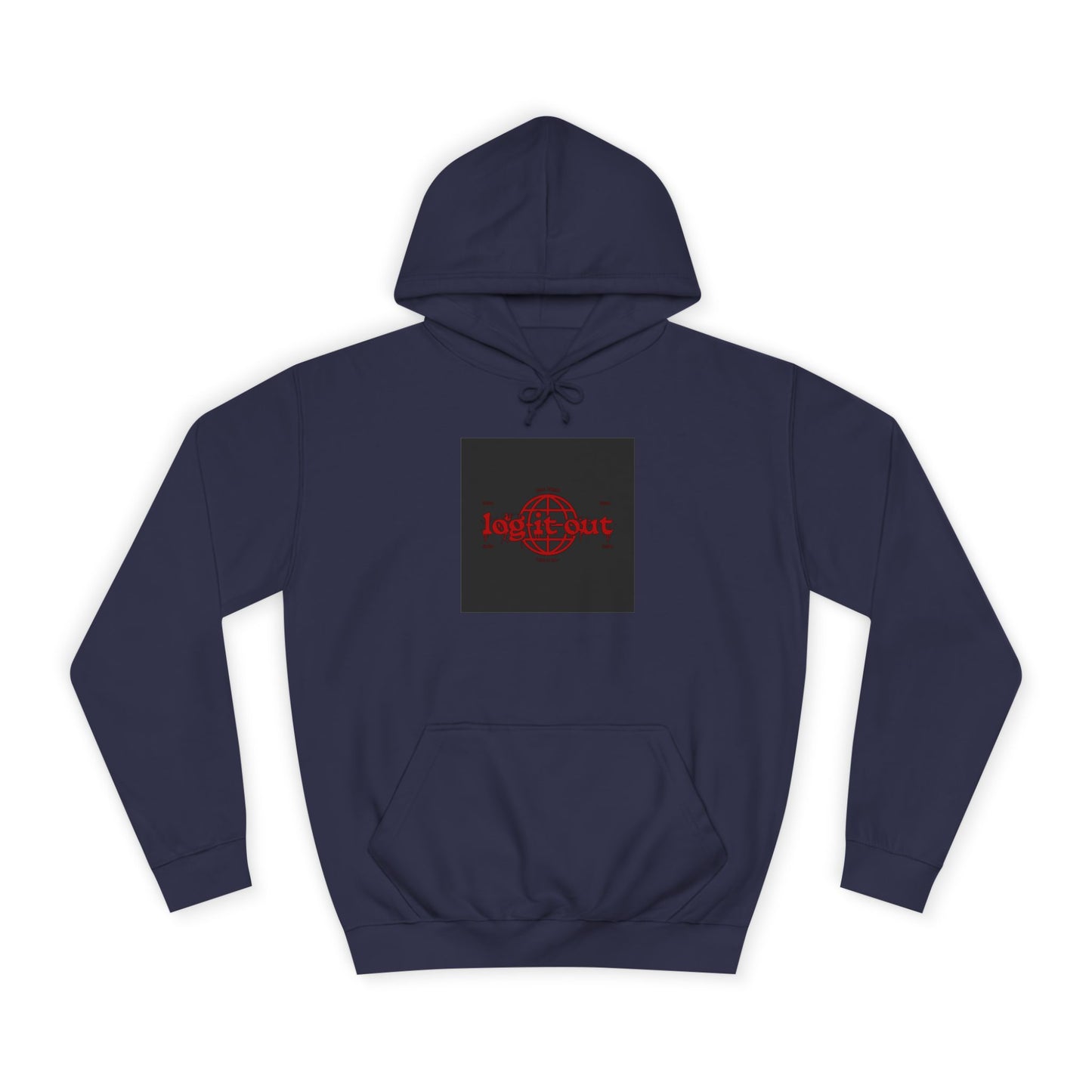Unisex Log it out Hoodie, Spirit Wear, Casual custom Sweatshirt, Trendy Hoodie, Gift, Cozy Hoodie