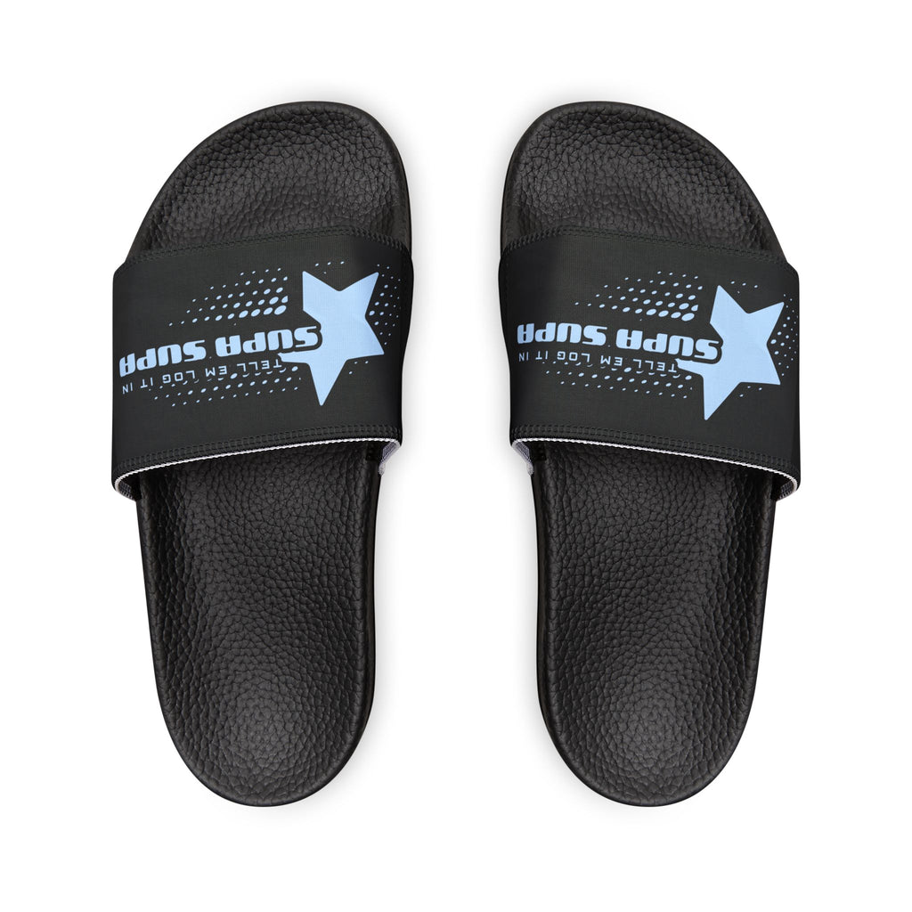 Men's Removable-Strap Slides — Casual "tell em Log it in" Sandals