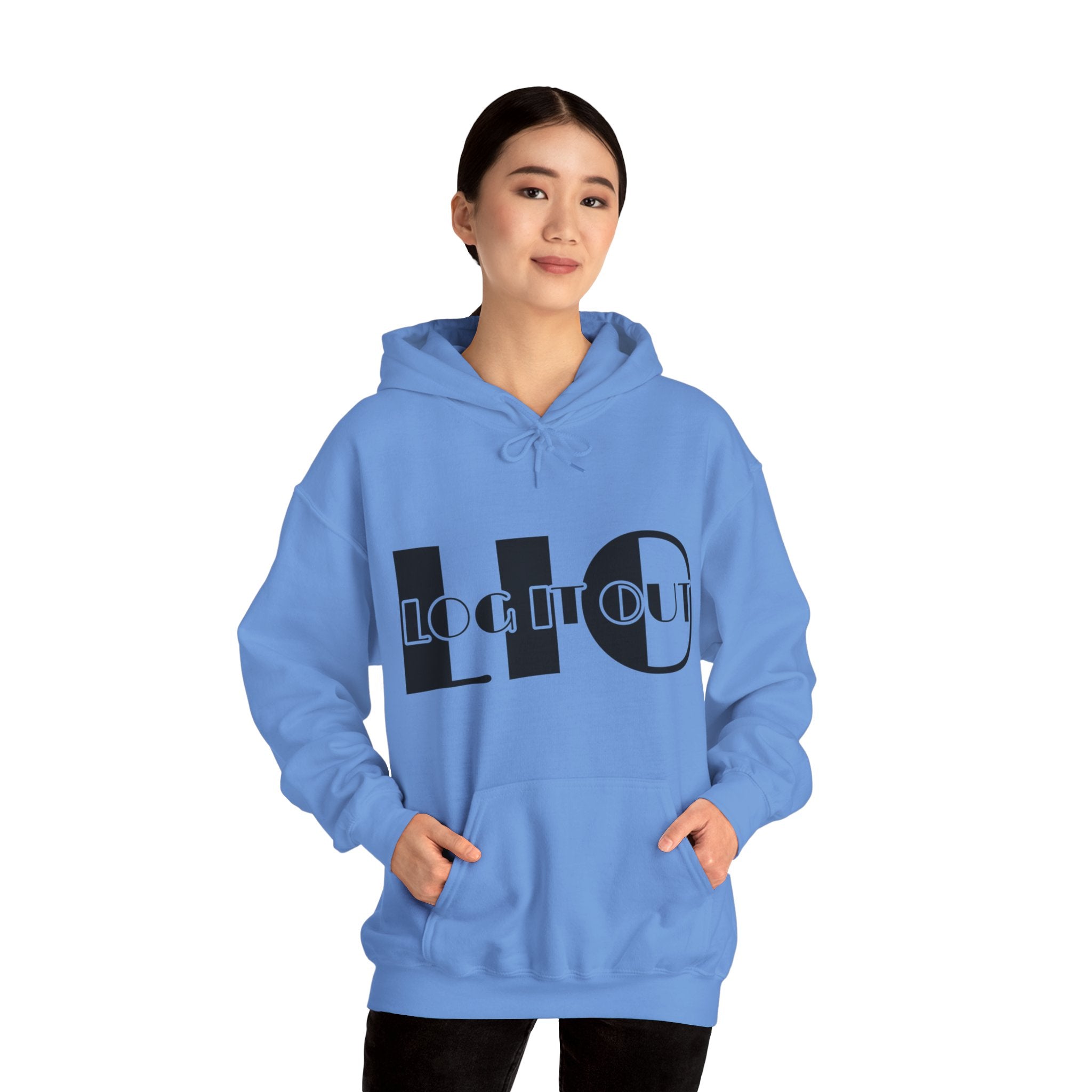 Log it out Unisex Heavy Blend™ Hooded Sweatshirt