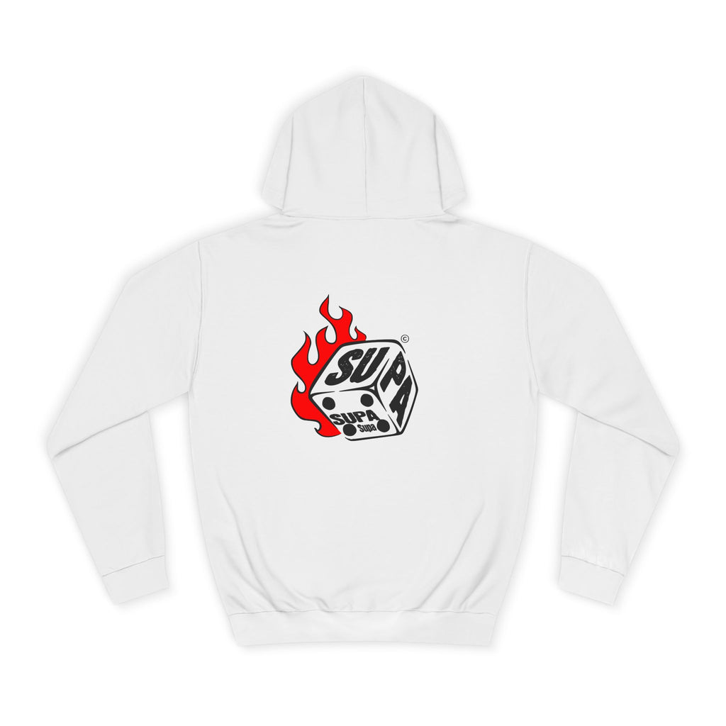Cool Fire Graphic Unisex SUPA Hoodie, Apparel, Streetwear, Casual Wear, Unique Hooded Sweatshirt