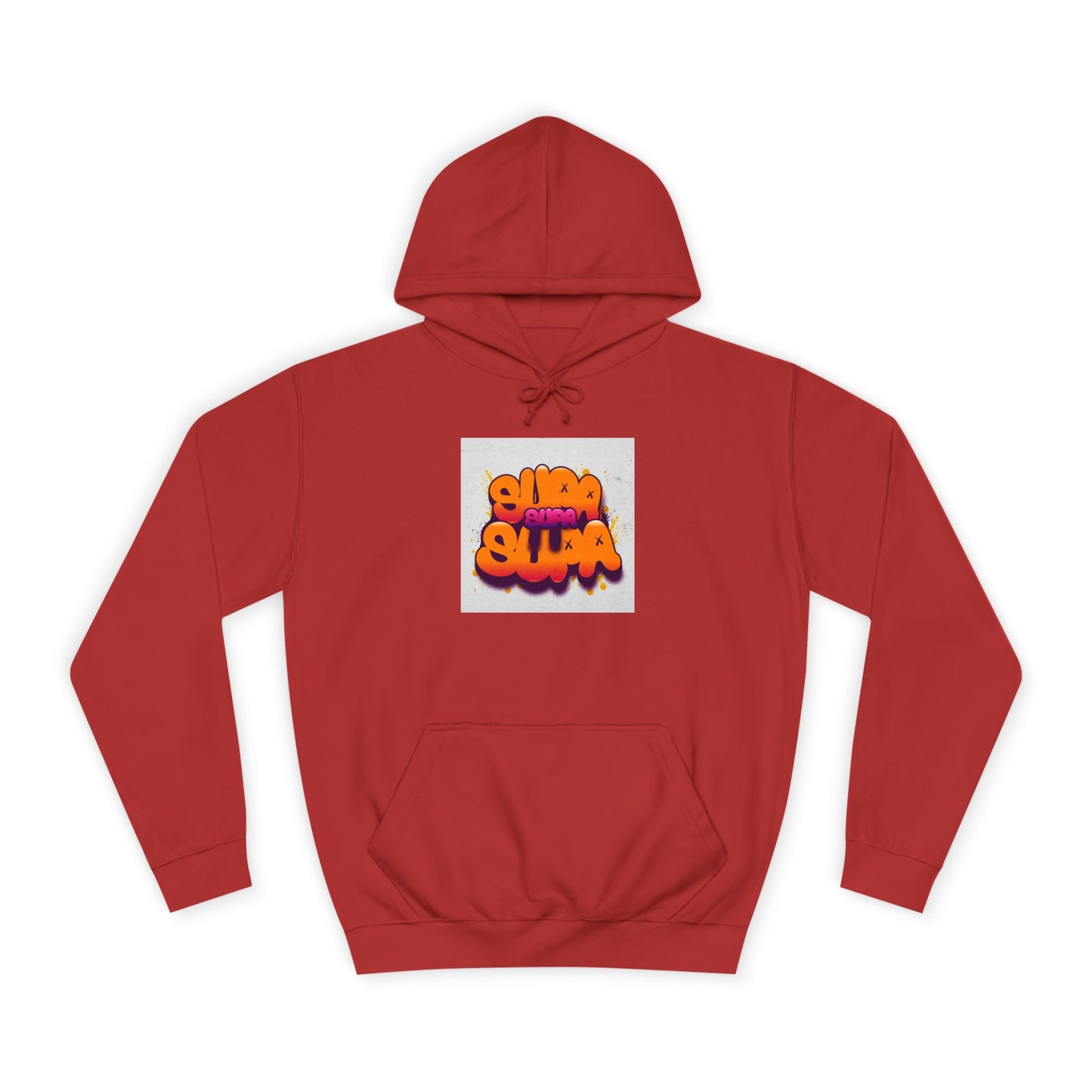 Vibrant Unisex Supa Supa Hoodie with Graffiti Design, Streetwear, Casual Wear, Gift, Fall Fashion, Trendy Spirit