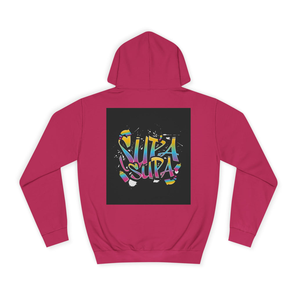 Colorful Unisex Supa Supa Hoodie, Casual Sweatshirt, Vibrant Apparel, Streetwear Hoodie
