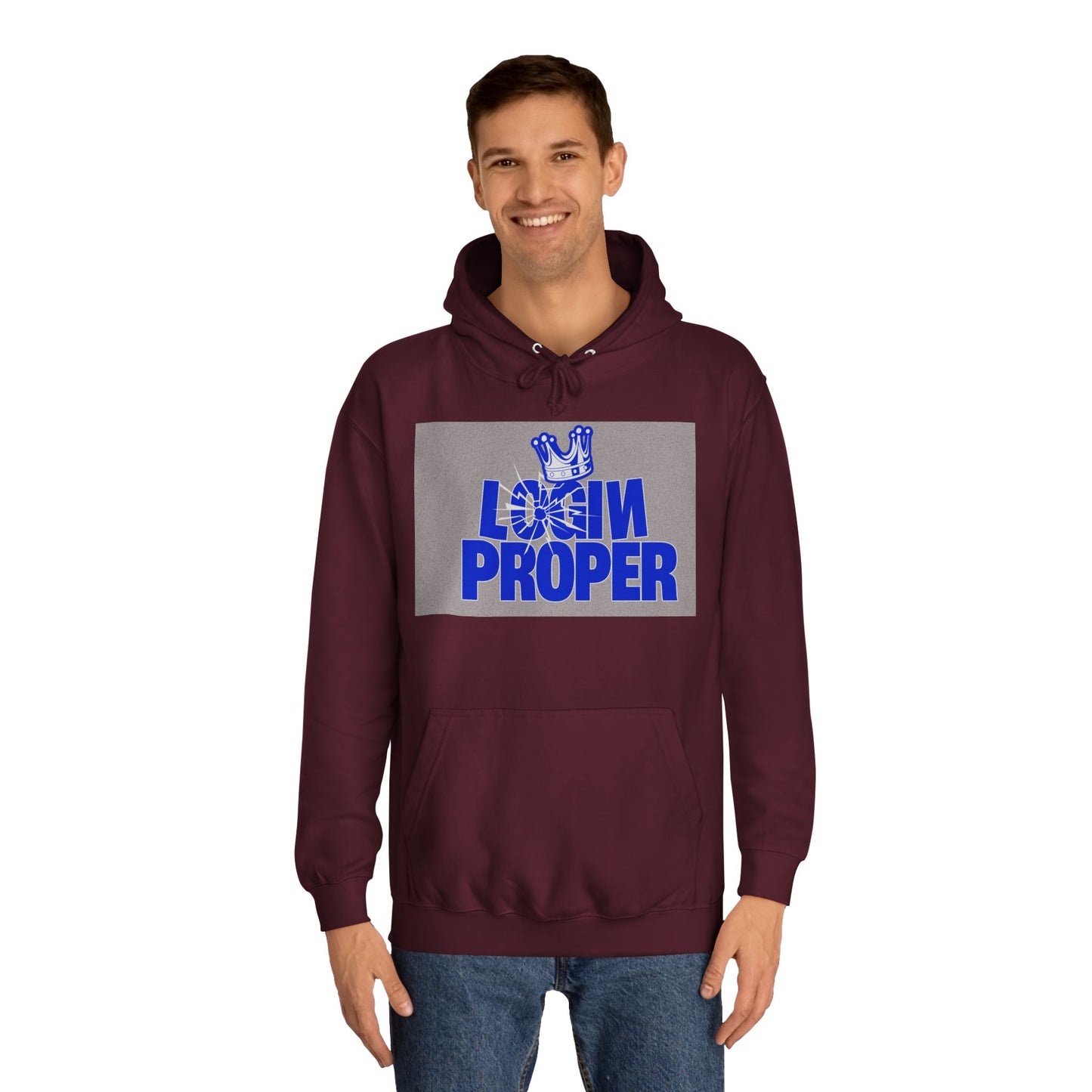 Unisex Hoodie - 'Login Proper' Trendy Spirit Wear, Casual Streetwear, Gift, Cozy Lounge Sweatshirt