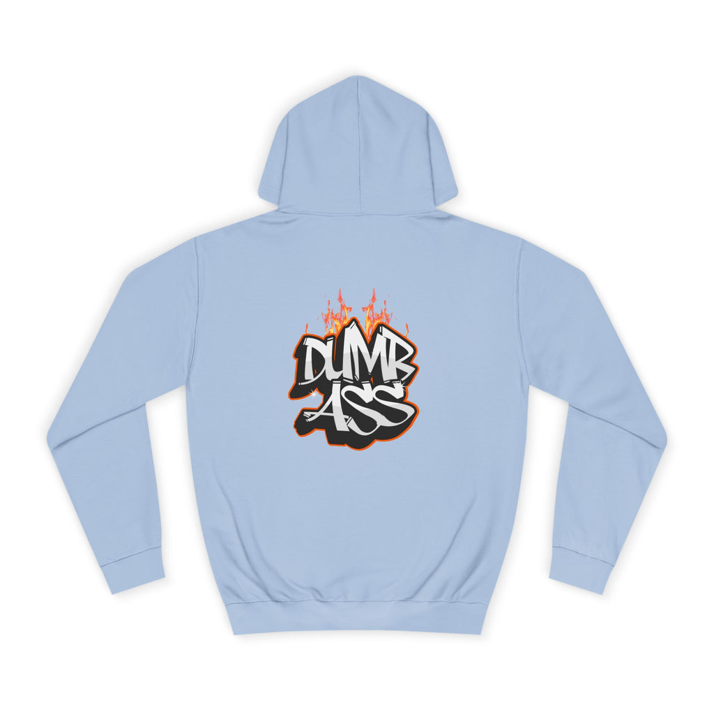 Dumb Ass Graffiti Hoodie – Bold Streetwear Pullover with Flame Lettering