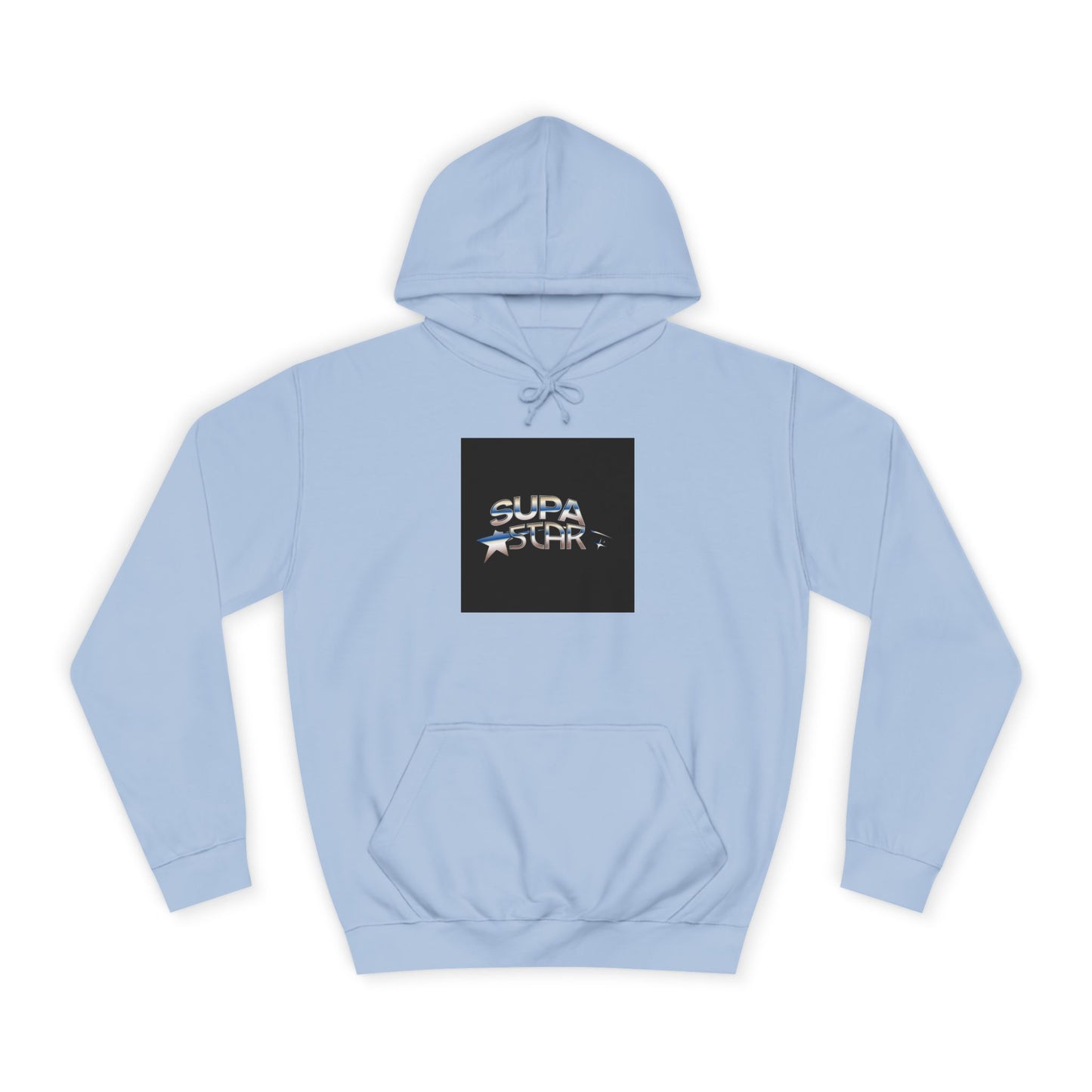 Supa Star Unisex Hoodie | Trendy Custom Apparel, Casual Wear, Star Graphic Hoodie, Adjustable Hooded Sweatshirt, Gift