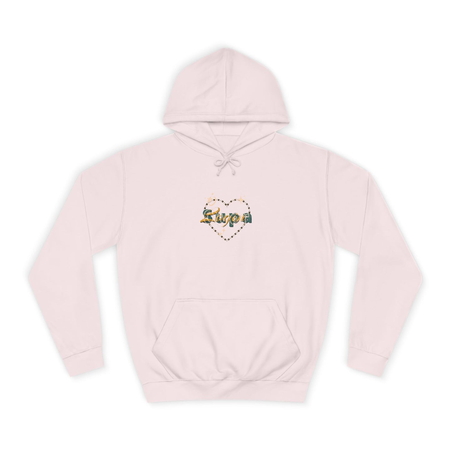 Charming Heart Hoodie with Floral Design, Unisex Casual Sweatshirt, Trendy Gift, Relaxed Wear, Unique Apparel