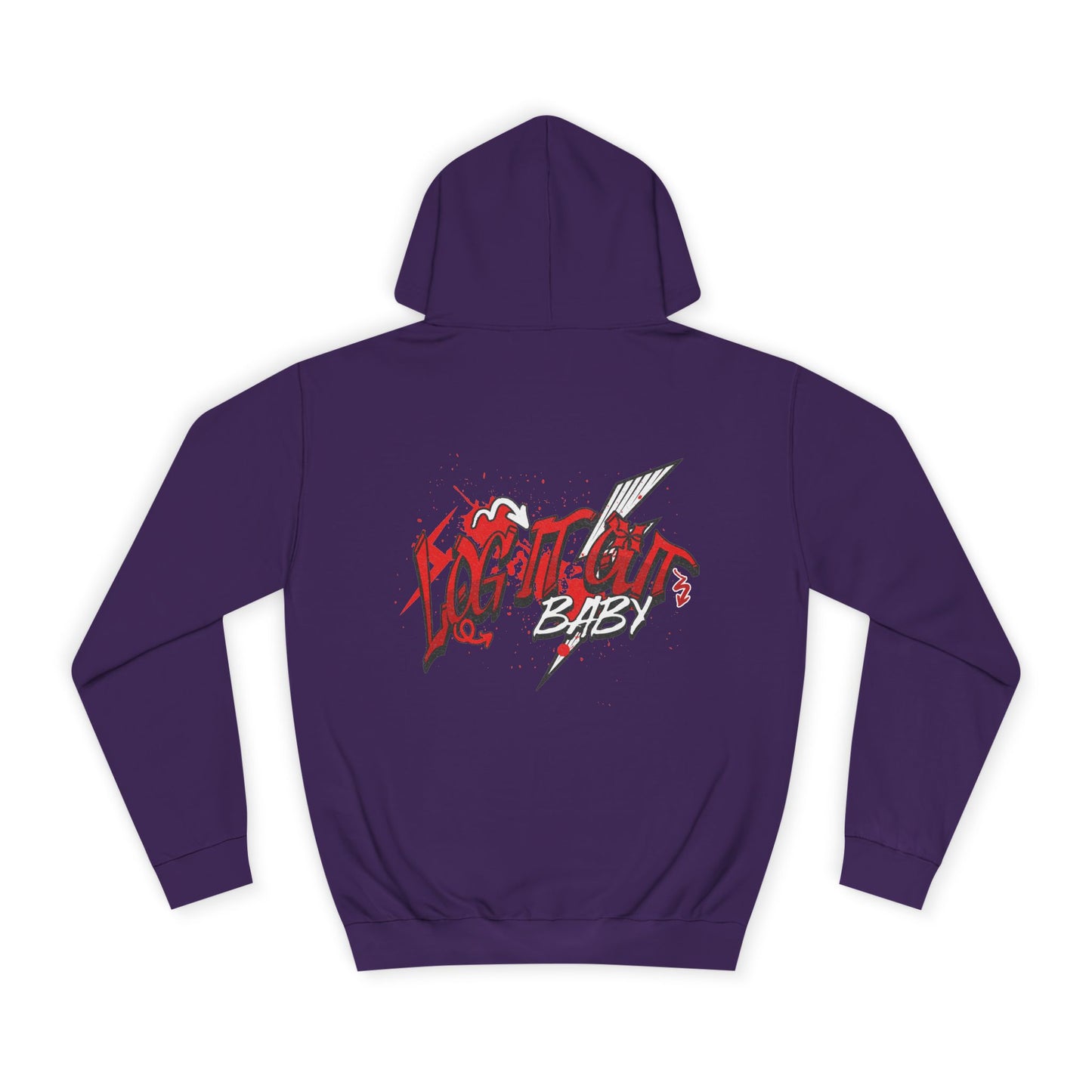 Trendy Log it out Hoodie, Graphic Sweatshirt, Unisex Casual Wear, Stylish Streetwear, Great for Gift Giving