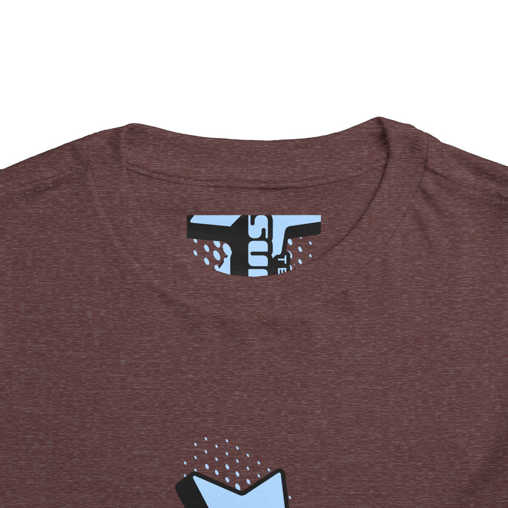 Toddler Tee — Blue Star "Tell em log it in" Graphic