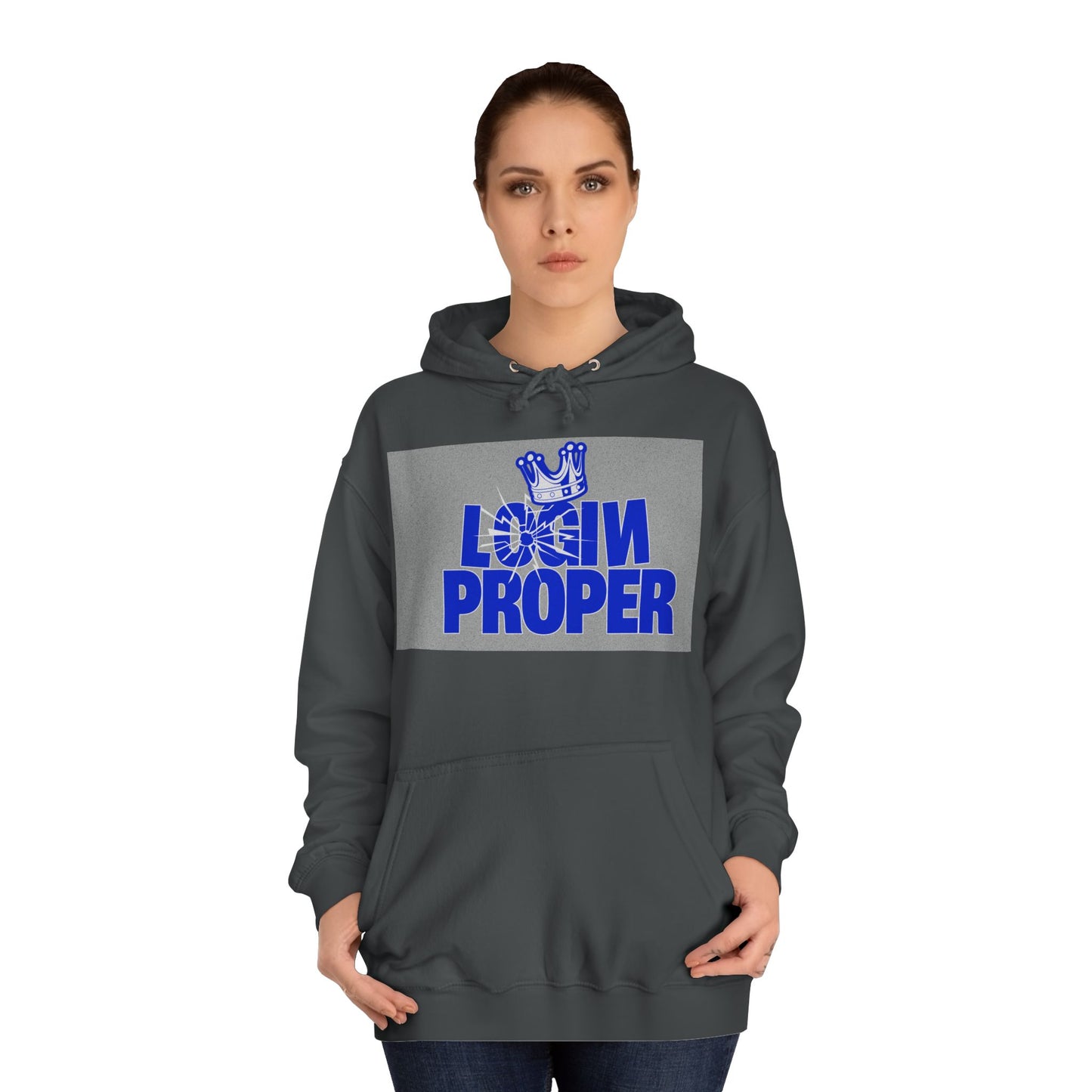 Unisex Hoodie - 'Login Proper' Trendy Spirit Wear, Casual Streetwear, Gift, Cozy Lounge Sweatshirt