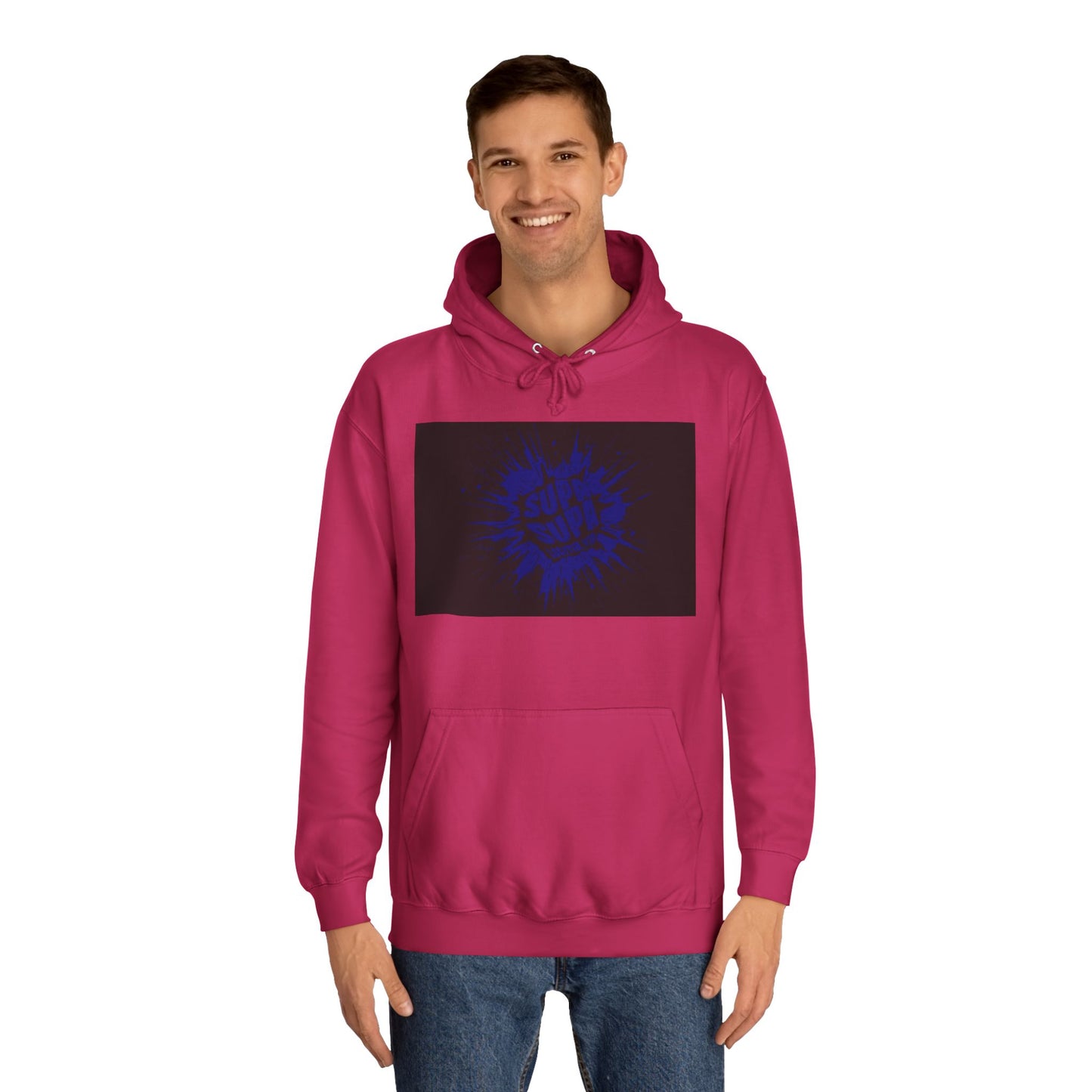 Unisex Supa Supa Hoodie with Bold Graphic Design, Comfortable Casual Wear, Ideal for Everyday, Perfect for Gifting, Spring and Fall Fashion
