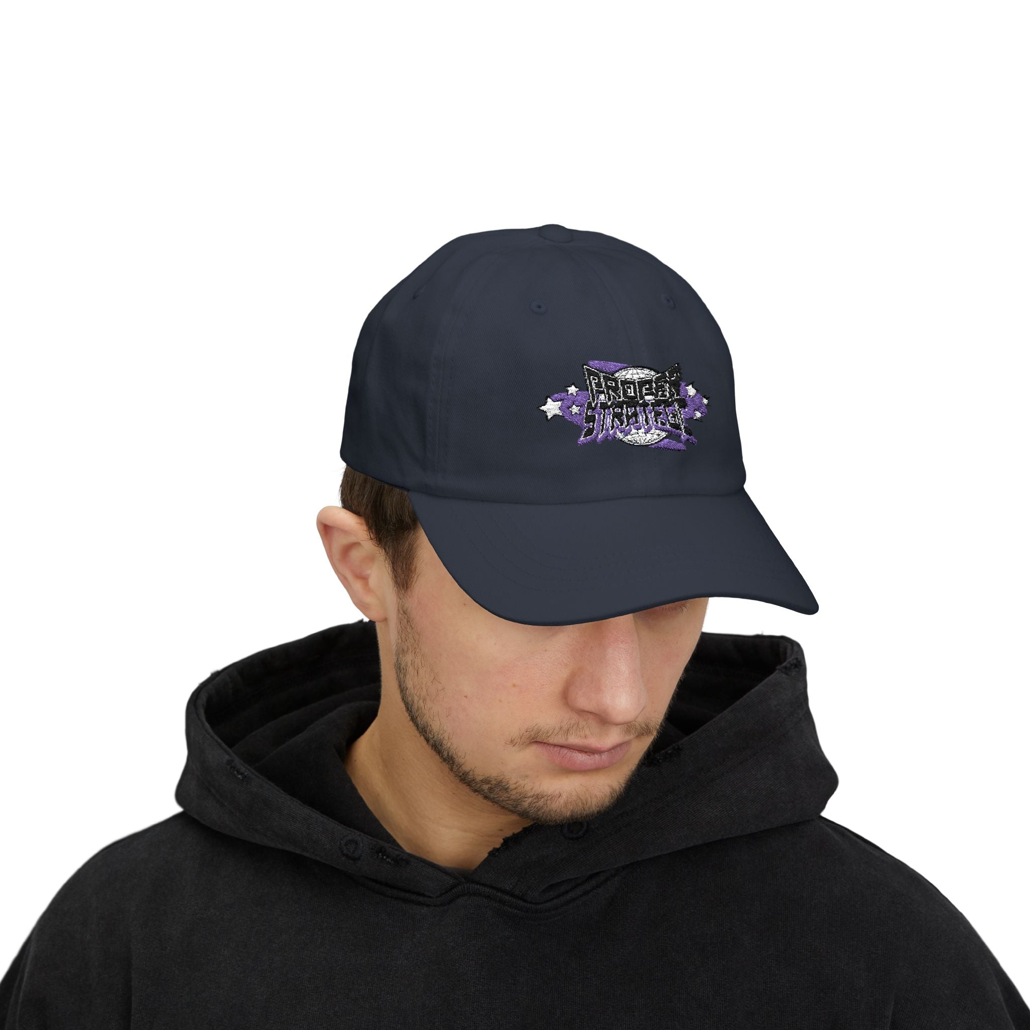 — Purple Floral ‘Strategic’ Embroidered Hat