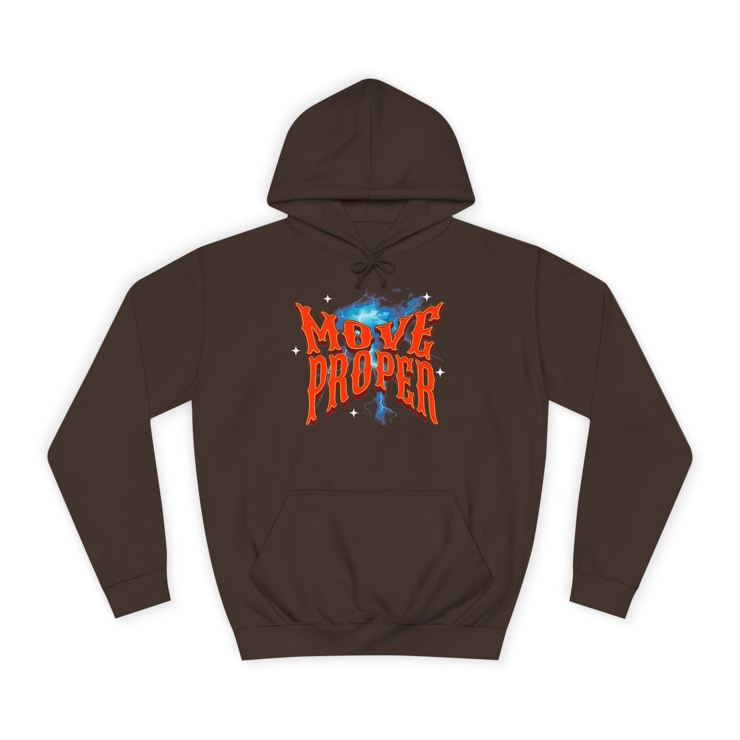Unisex Hoodie - Move Proper Graphic, Trendy Casual Wear