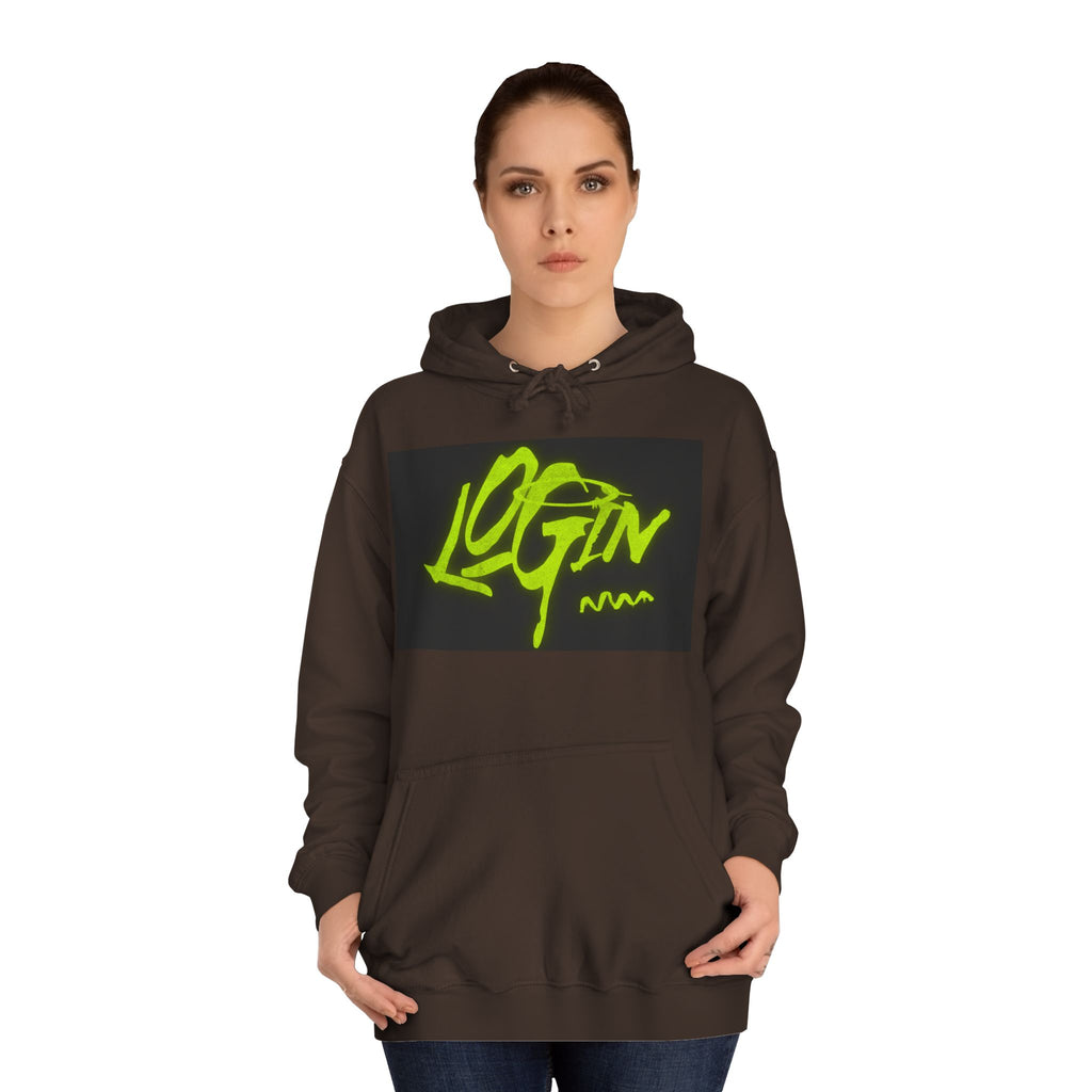 Trendy Unisex Hoodie - 'LOGIN' Graphic Design